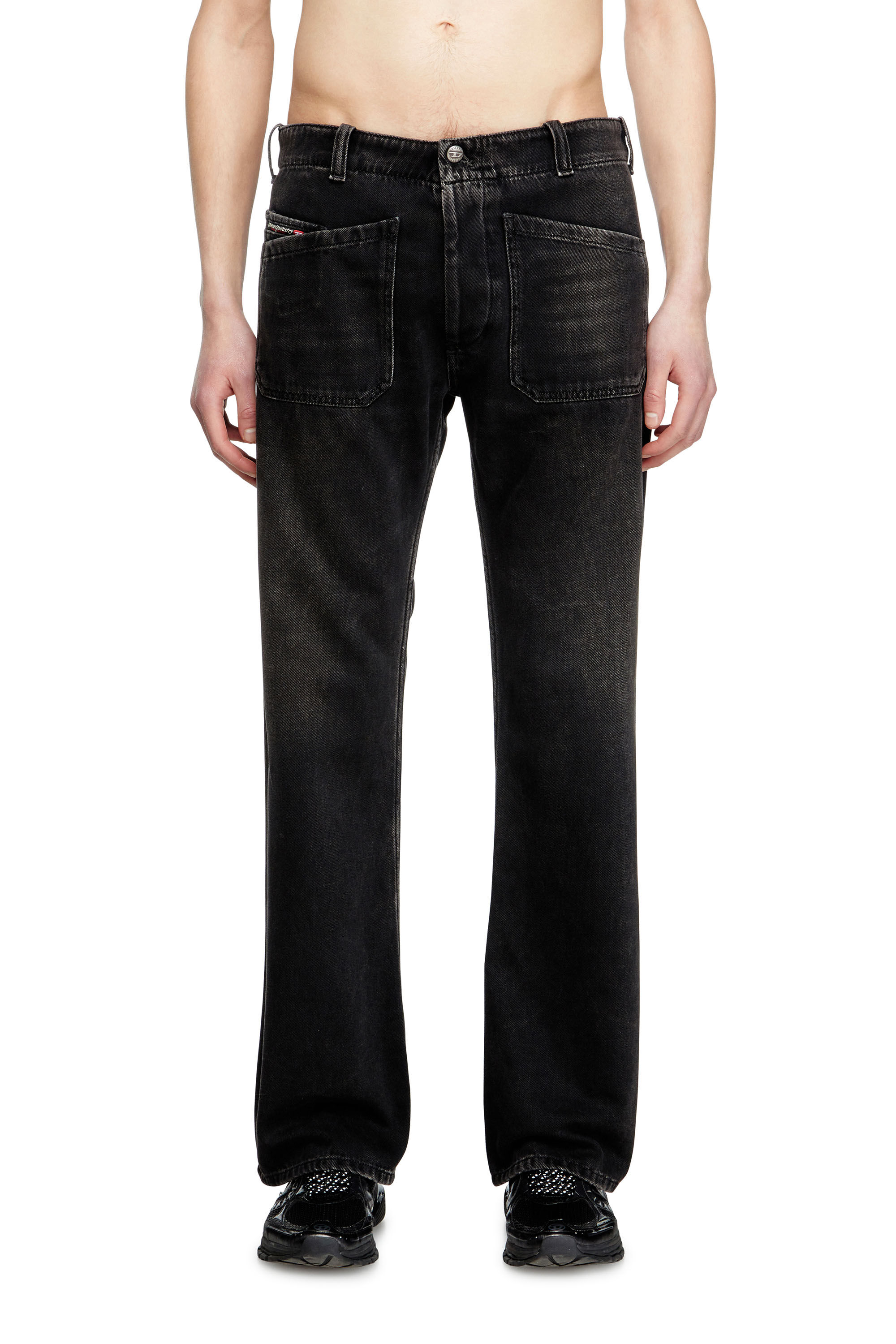 Diesel - Herren Bootcut Jeans D-Moorix 09J96, Schwarz/Dunkelgrau - 3
