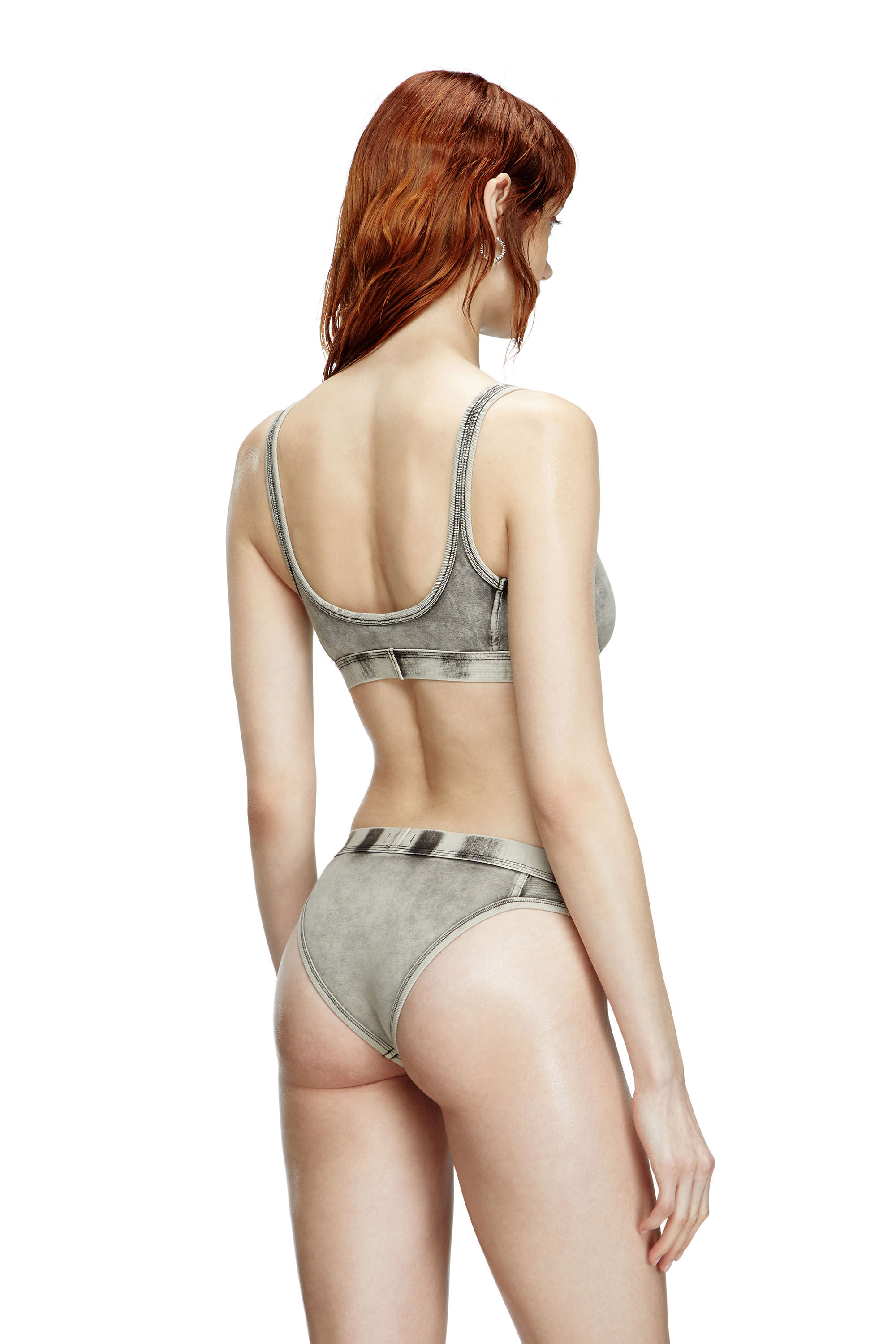 Diesel - KASSIE-DNM, Damen Bralette aus Jersey in Denim-Optik in Grau - 4