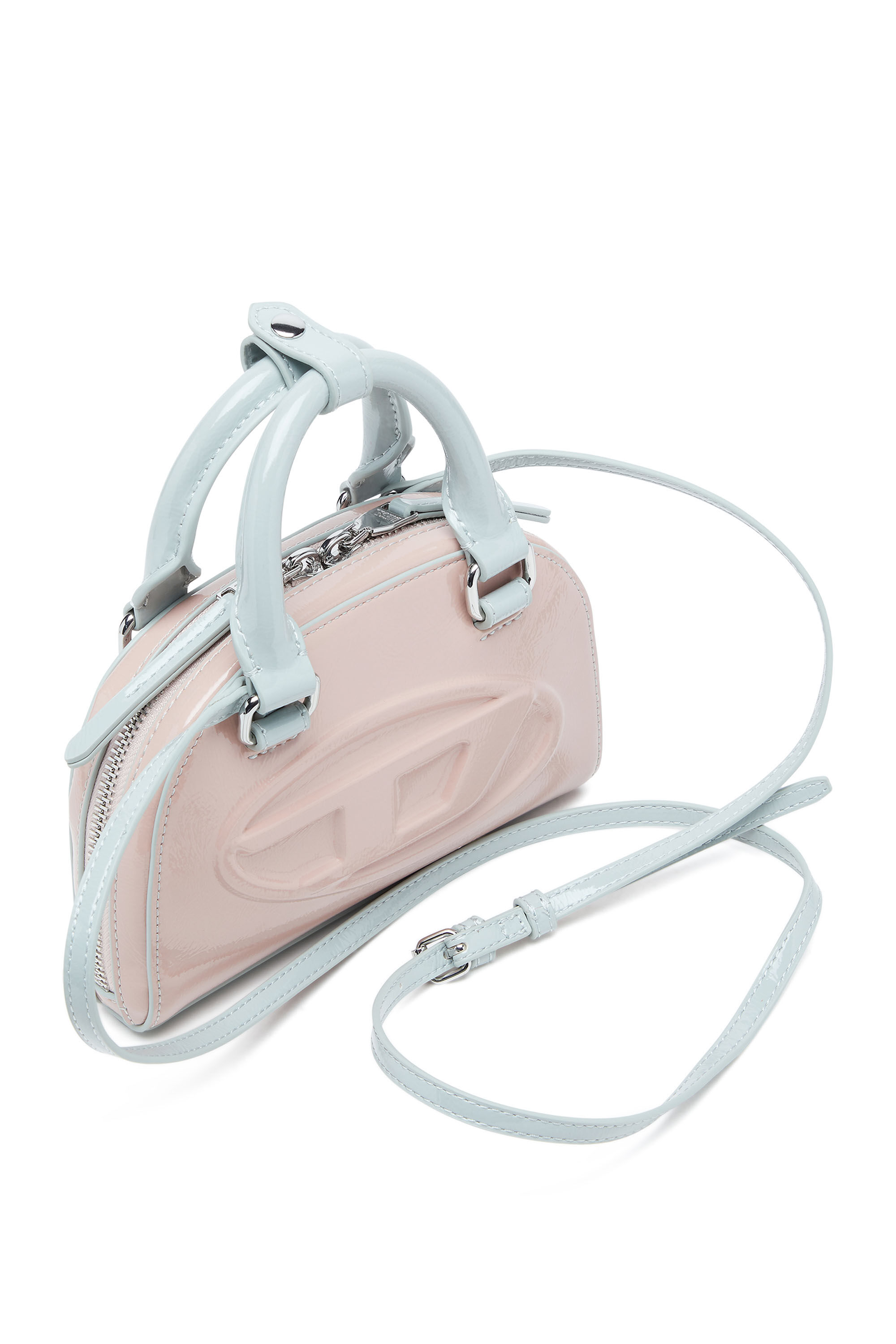 Diesel - 1DR DOME CROSSBODY XS, Damen 1DR Dome-Mini Umhängetasche mit Naplak-Effekt in Rosa - 5