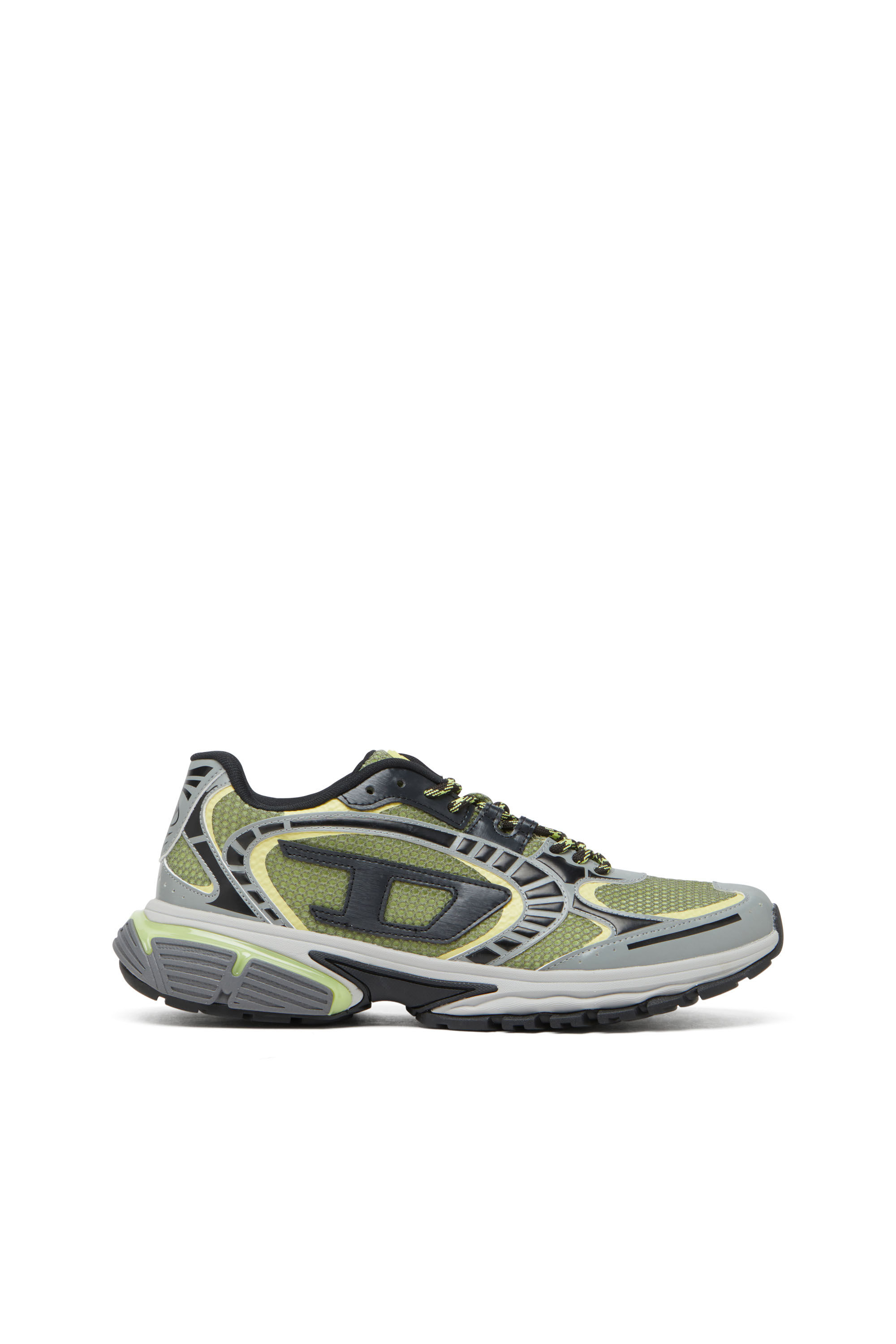 DIESEL★関税込み Pro-V-Dense-Mesh sneakers D logo スニーカー Men's S-Pro-V-Dense-Mesh sneakers with Oval D logo | White