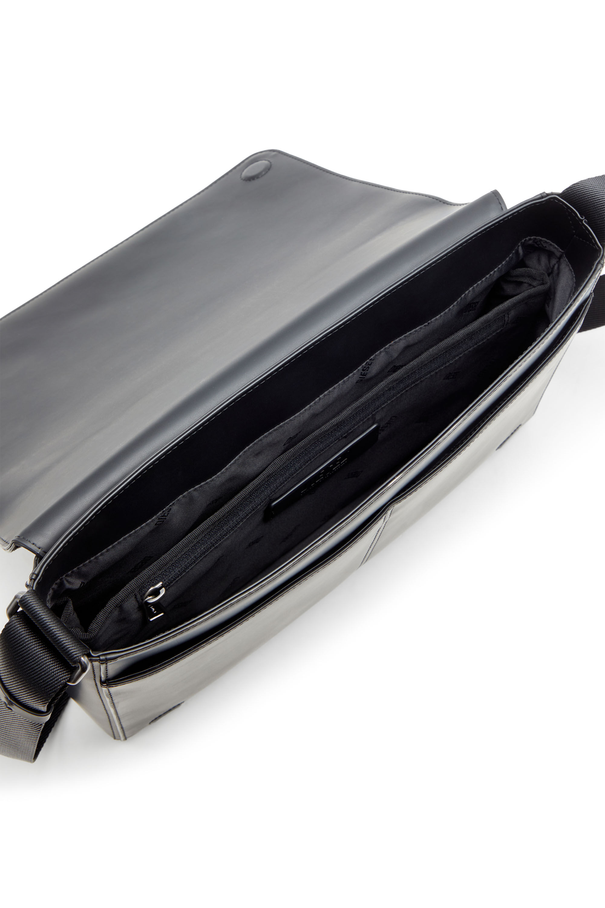 Diesel - DSL 3D MESSENGER S X, Herren Dsl 3D-Messenger-Tasche aus gebürstetem PU in Schwarz - 2
