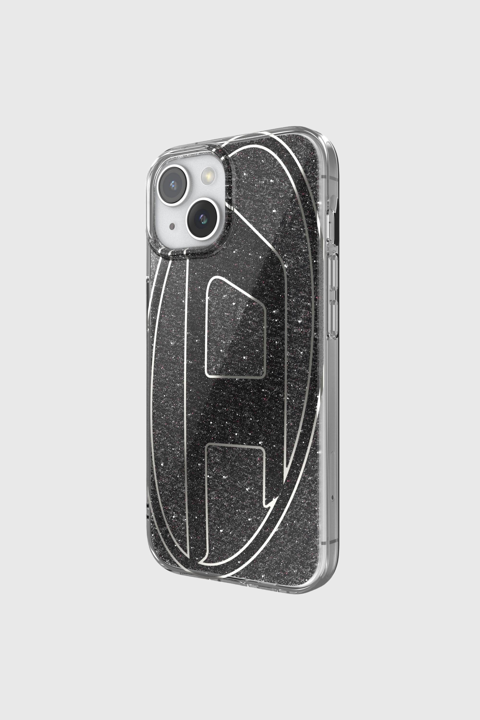Diesel - 60023 AOP CASE, Unisex Glitter Case f&uuml;r iP 15 in Schwarz - 3