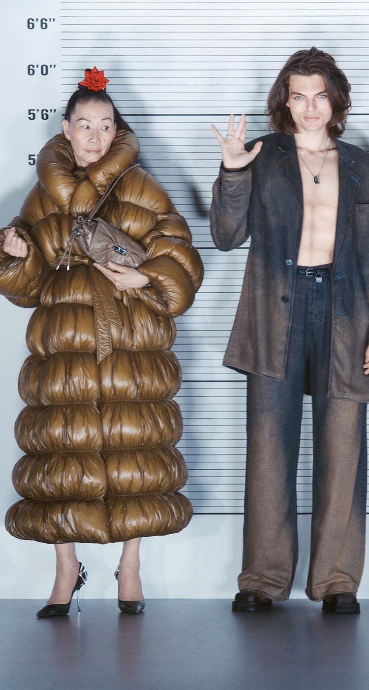 Ein Bild mit Looks aus der Diesel Herbst/Winter 2025 Kollektion.