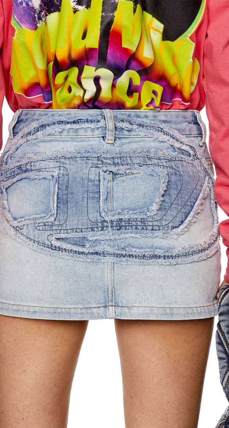 Minirock aus Denim