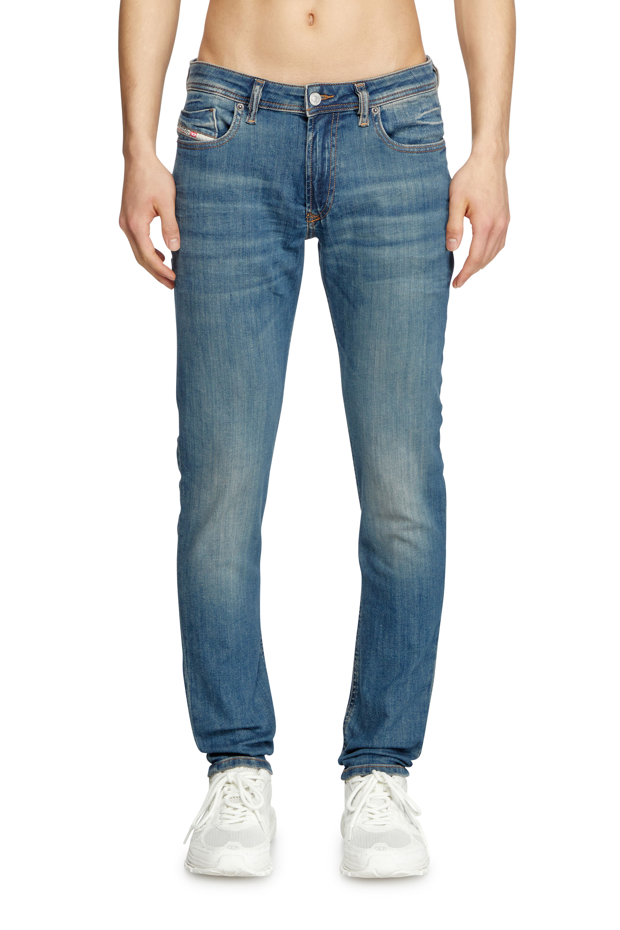 Diesel - Herren Skinny Jeans 1979 Sleenker 0BMBT, Mittelblau - 1