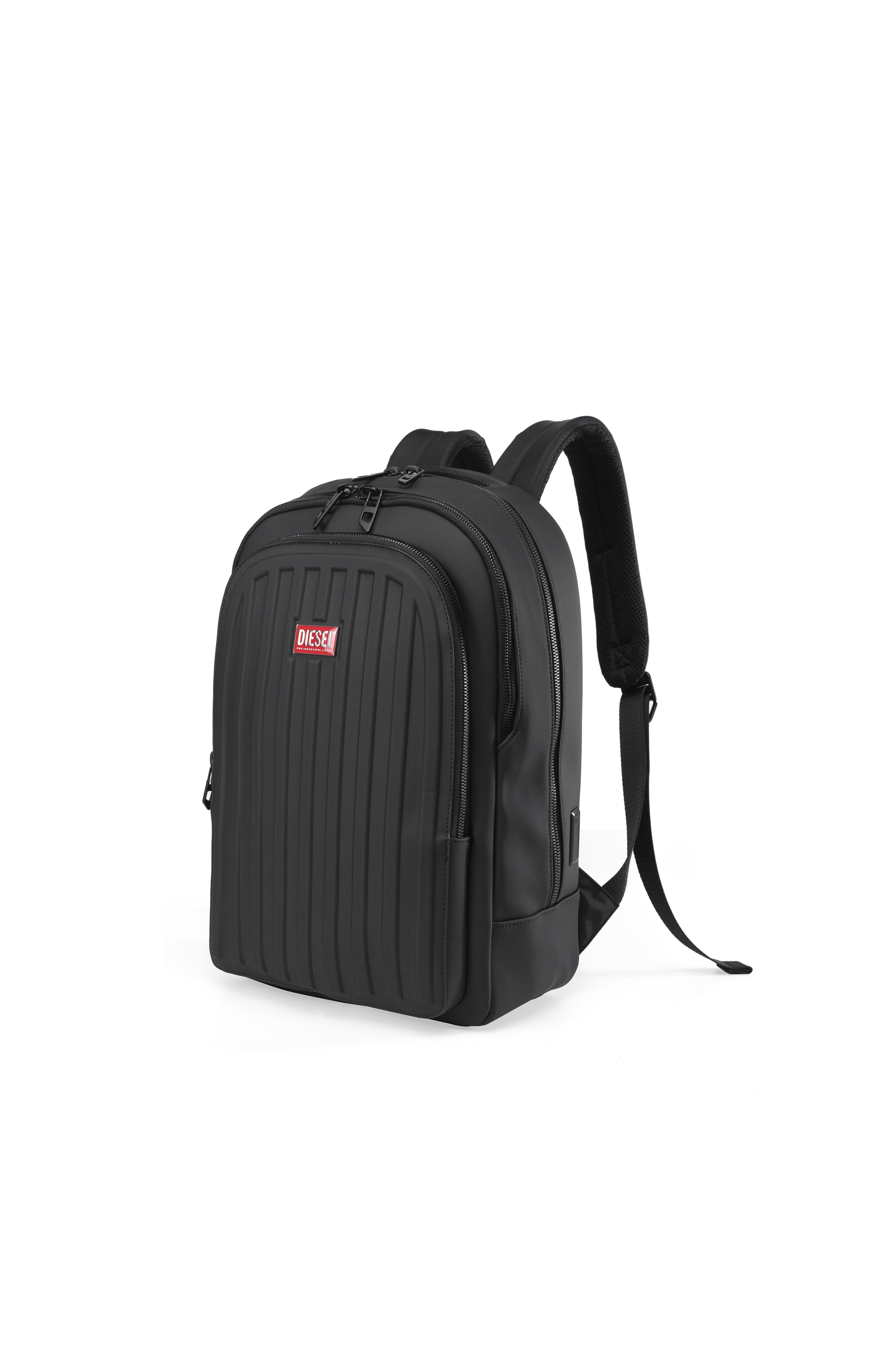 Diesel - DIESEL ALUMINUM BACKPACK DSB003, Unisex Funktionaler Business-Rucksack in Schwarz - 5