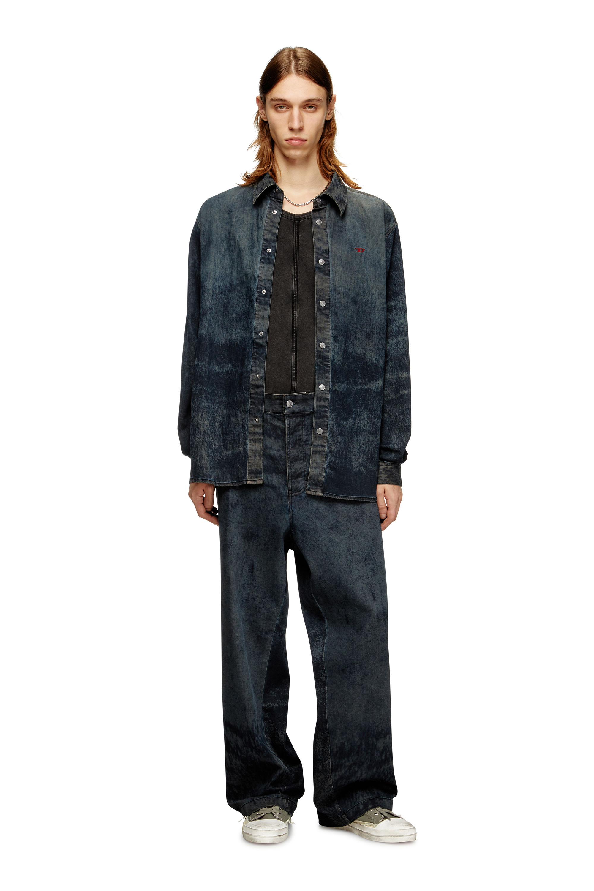 Diesel - P-LIVERY-B, Herren Utility-Hosen aus Baumwollmischung in Schwarz - 1