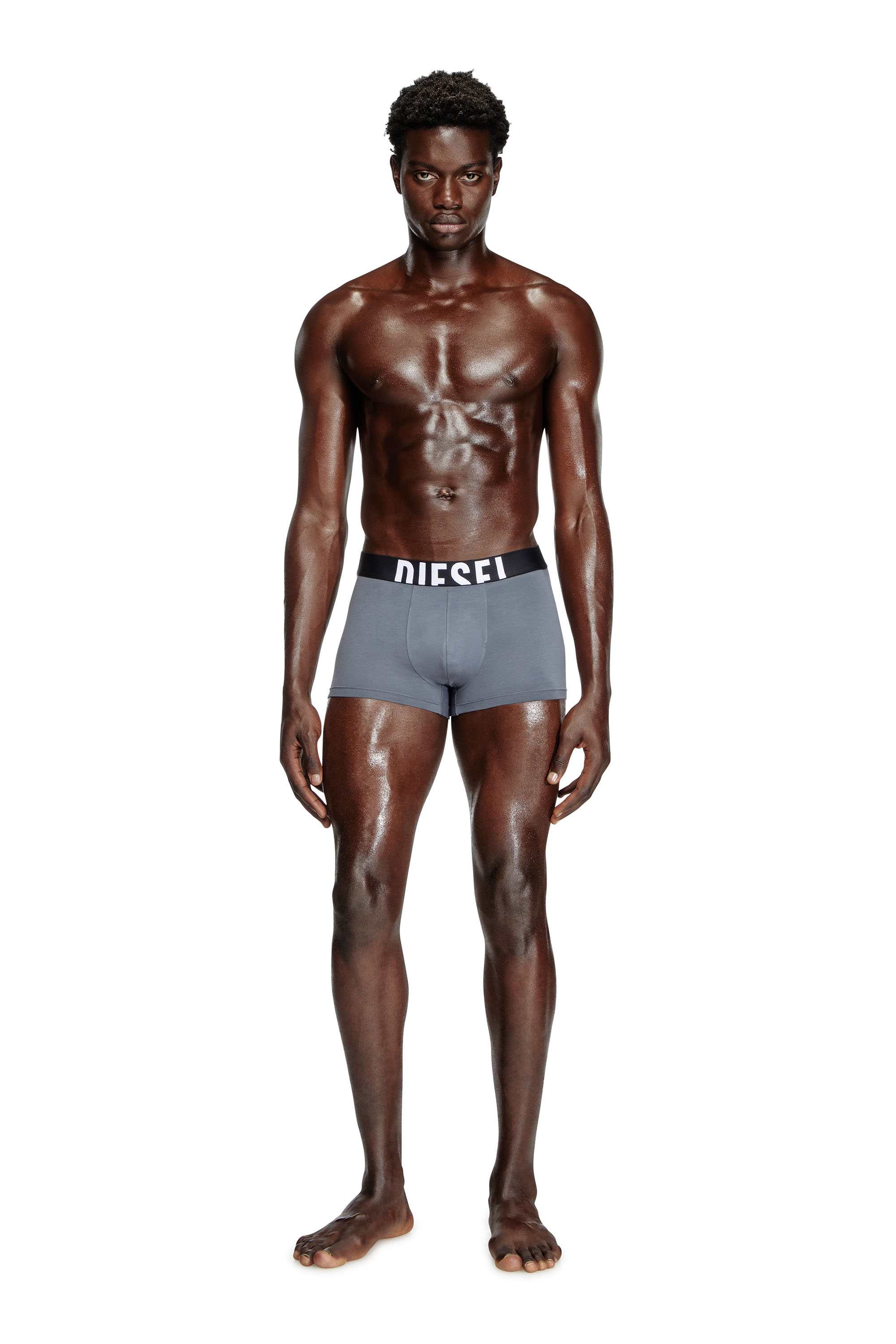 Diesel - DAMIEN-D-POP-3PACK-40, Herren Retropants im Dreierpack aus Baumwollstretch in Grau/Schwarz - 1