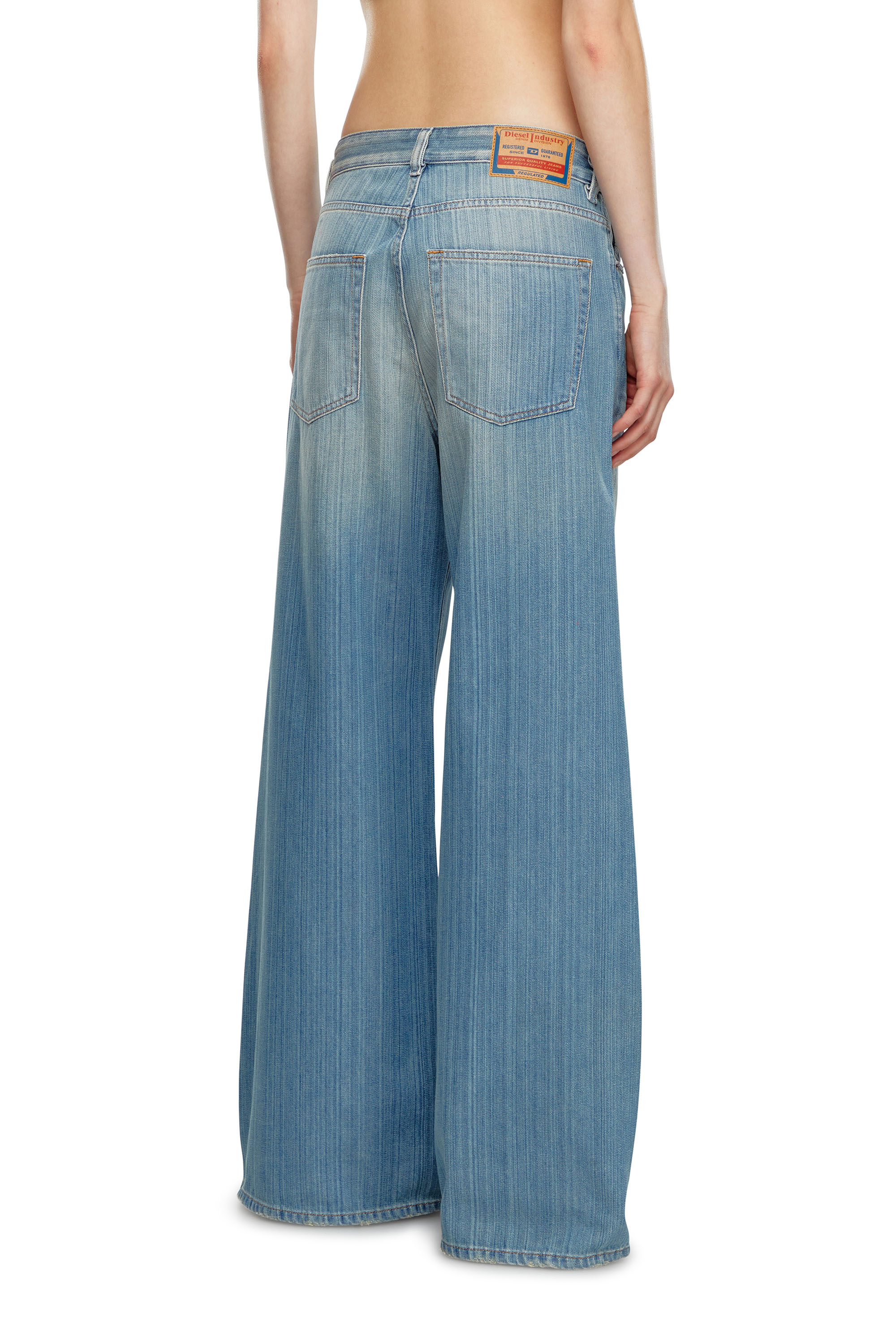 Diesel - Woman Straight Jeans 1996 D-Sire 09J87, Medium blue - Image 4