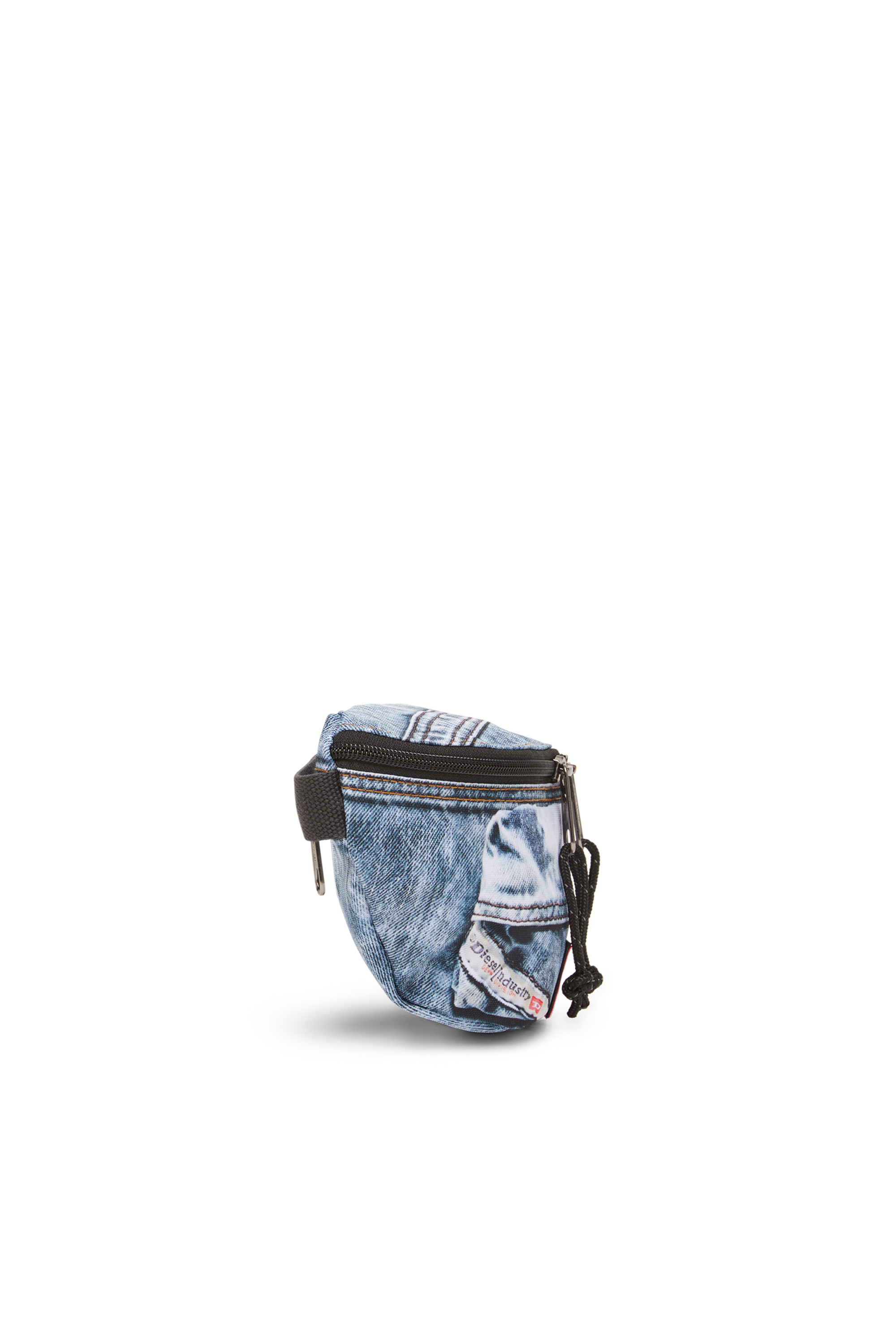 Diesel - DIESEL SPRINGER, Unisex Gürteltasche aus Trompe l'œil-Denim in Blau - 4