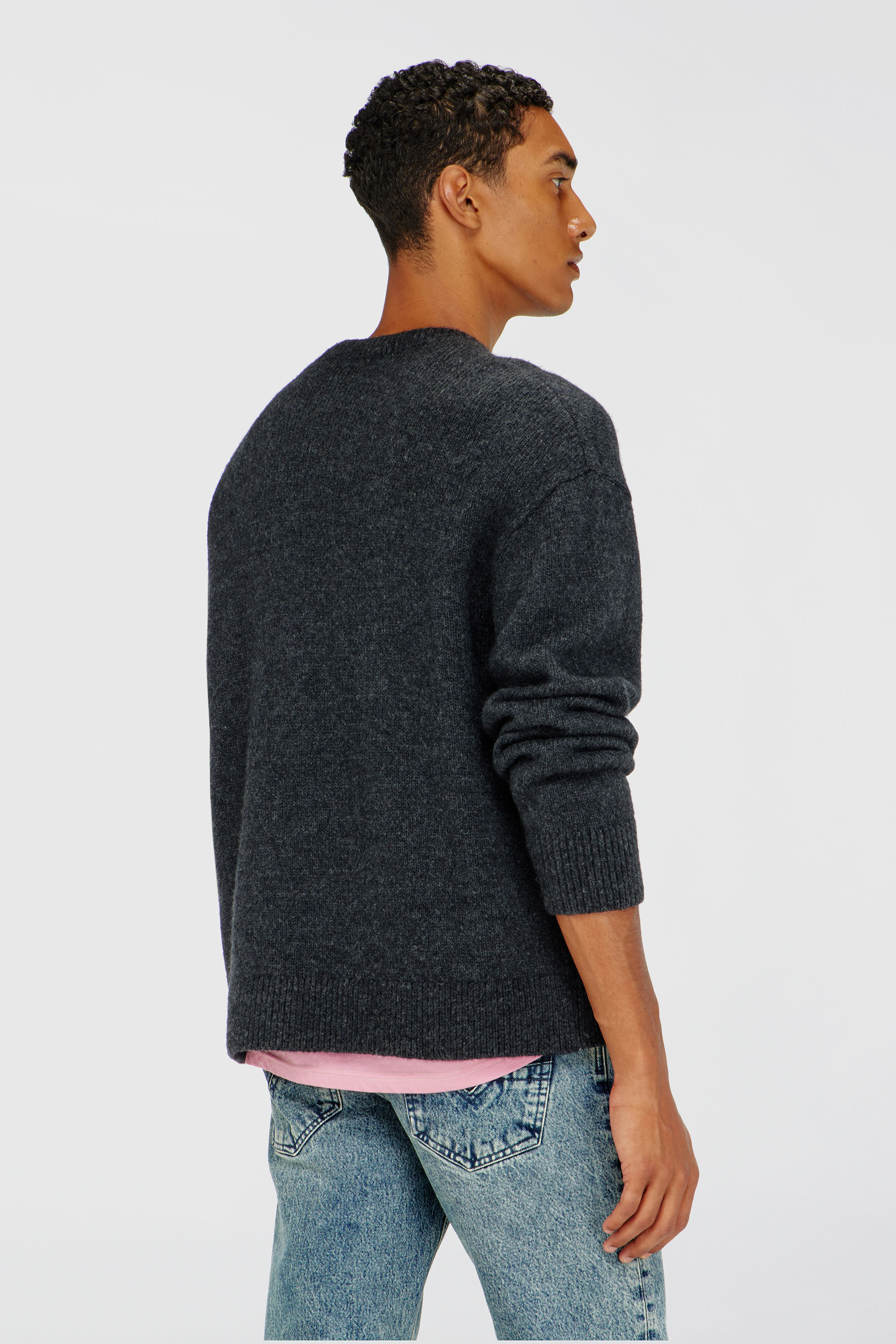 Diesel - K-AREESO, Herren Pullover aus Woll- und Alpakamischung in Schwarz - 4