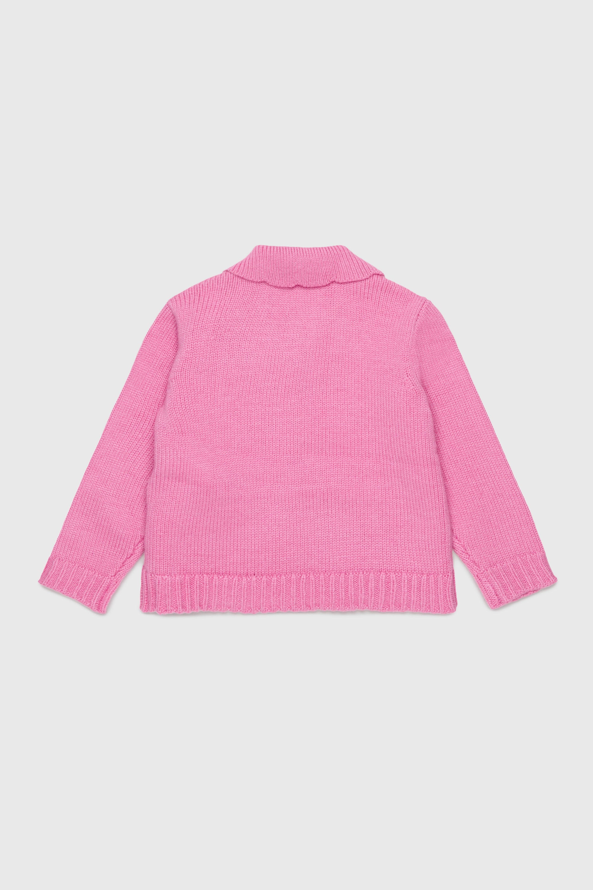 Diesel - KSCALOB, Woman's Cashmere-enriched cardigan with scalloped collar in Pink - 2