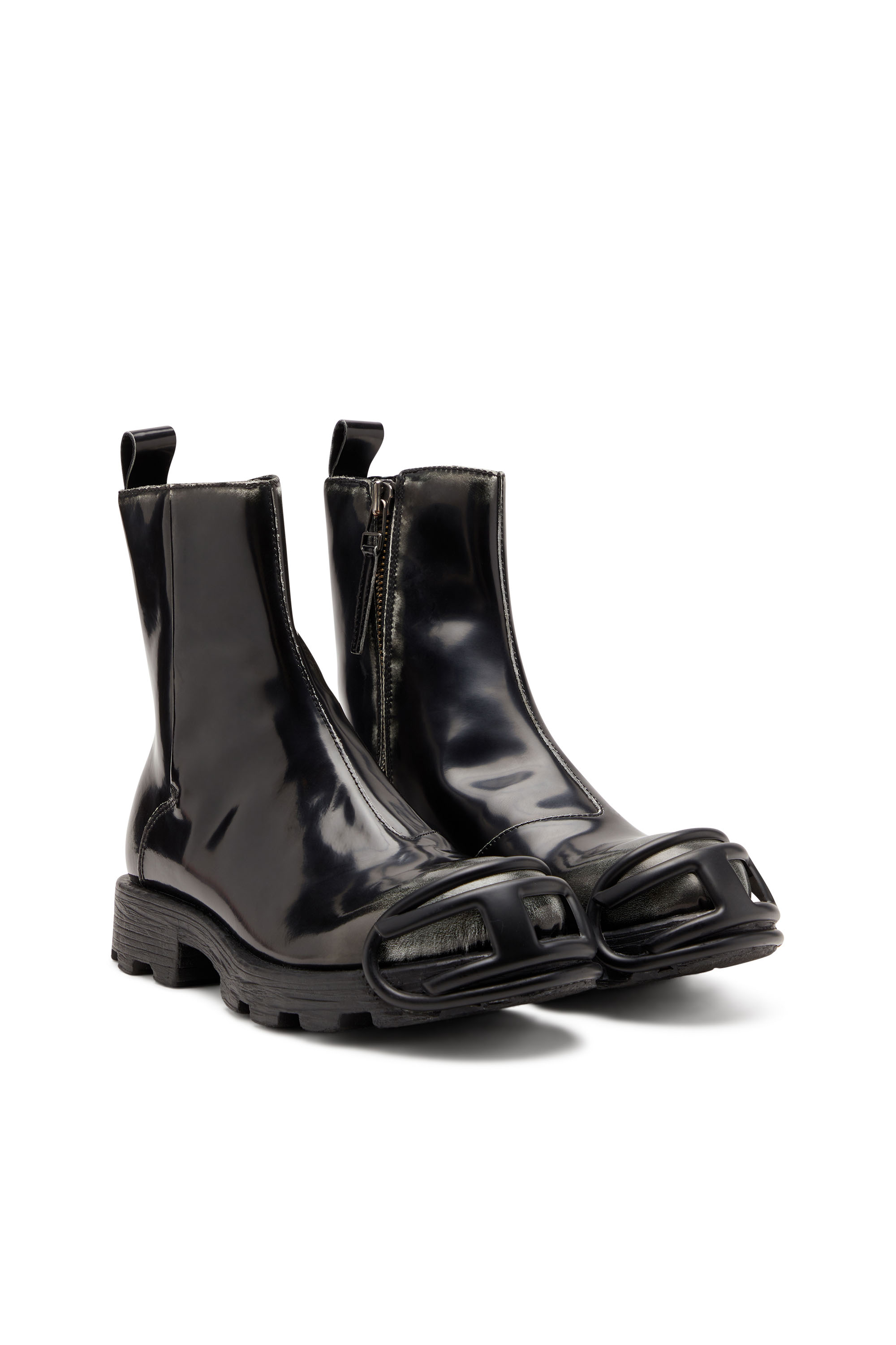 D-HAMMER BT ZIP D, Schwarz Diesel - D-HAMMER BT ZIP D, Herren D-Hammer - Stiefel aus Leder mit Reißverschluss in Schwarz - 2