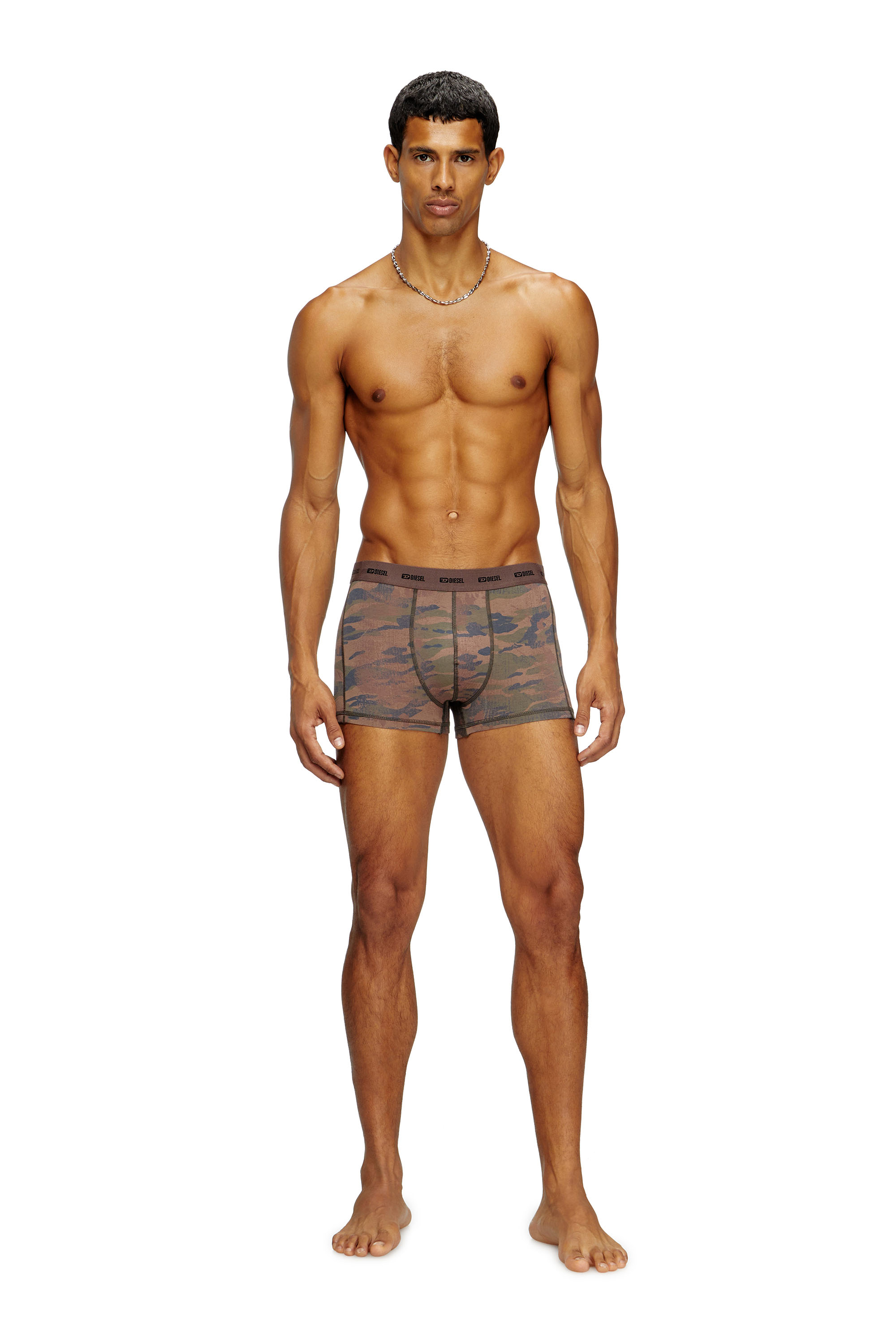 Diesel - DAMIEN-UTLT-3PACK, Herren Einfarbige und Camouflage Retropants im Dreierpack in Braun/Schwarz - 3