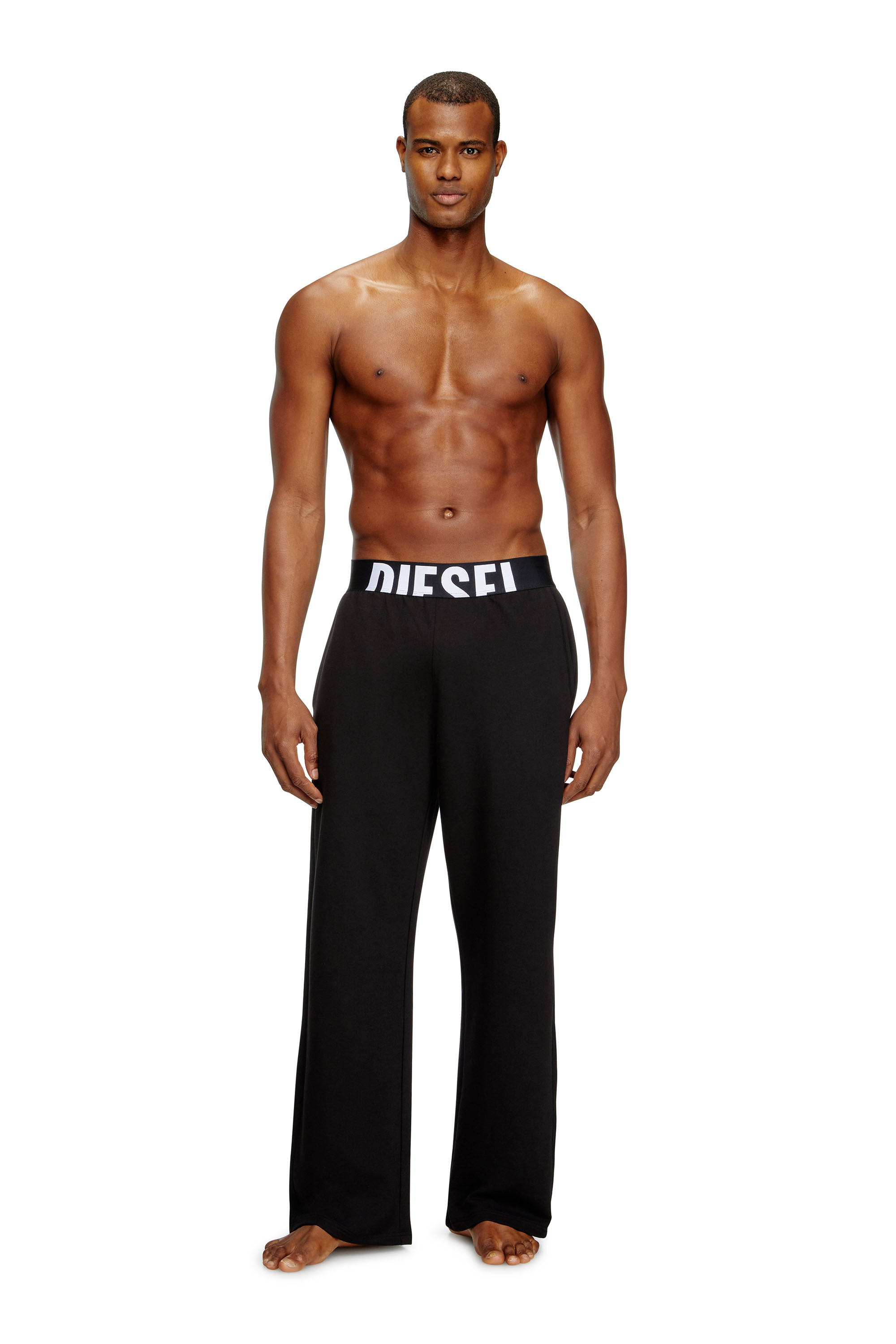 Diesel - NOLAN-D-POP, Herren Pyjama-Hose mit Cut-Off-Logo in Schwarz - 2