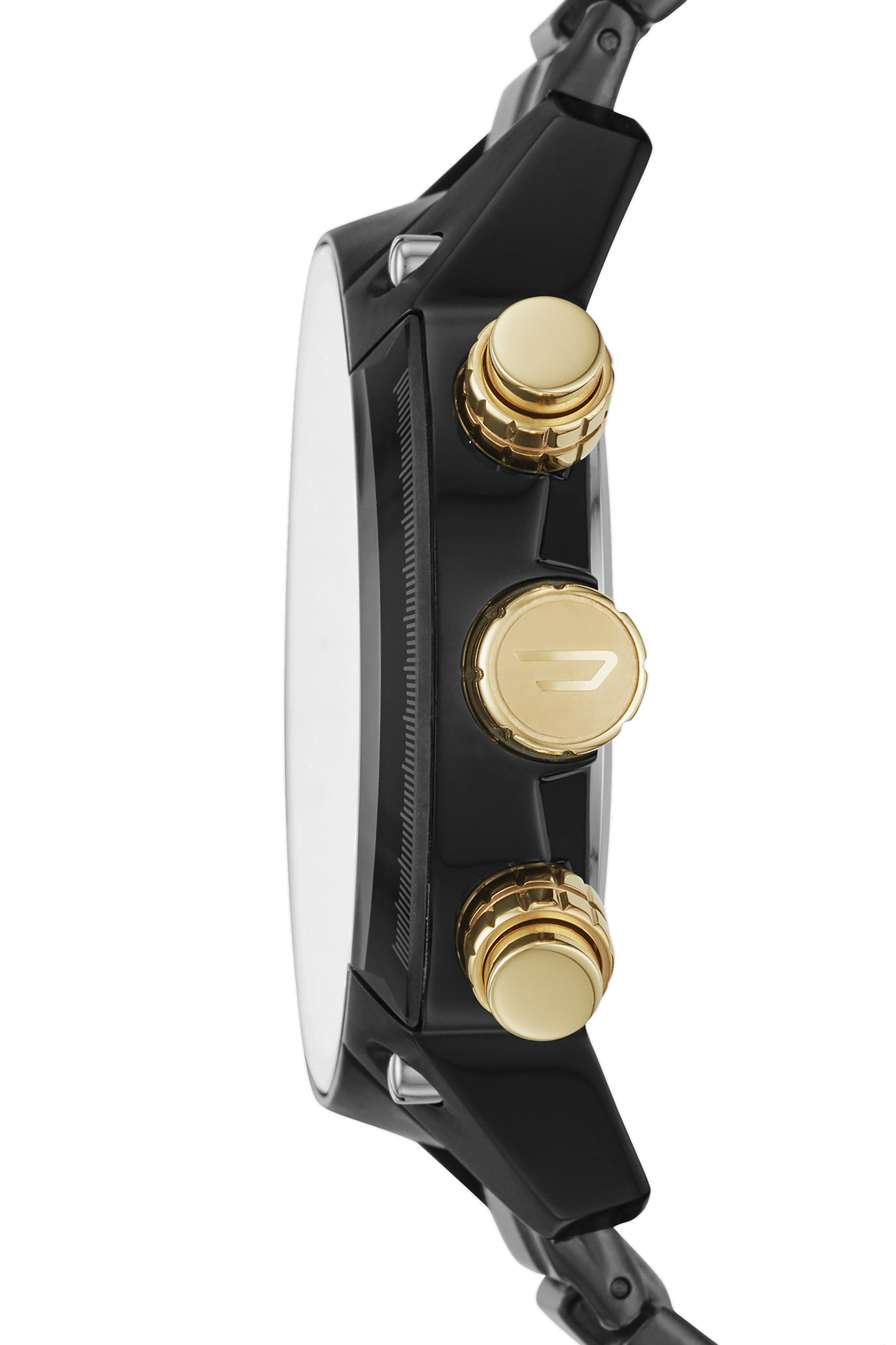 Diesel - DZ4504, Herren Overflow Armband aus schwarzem Edelstahl in Schwarz/Gold - 2