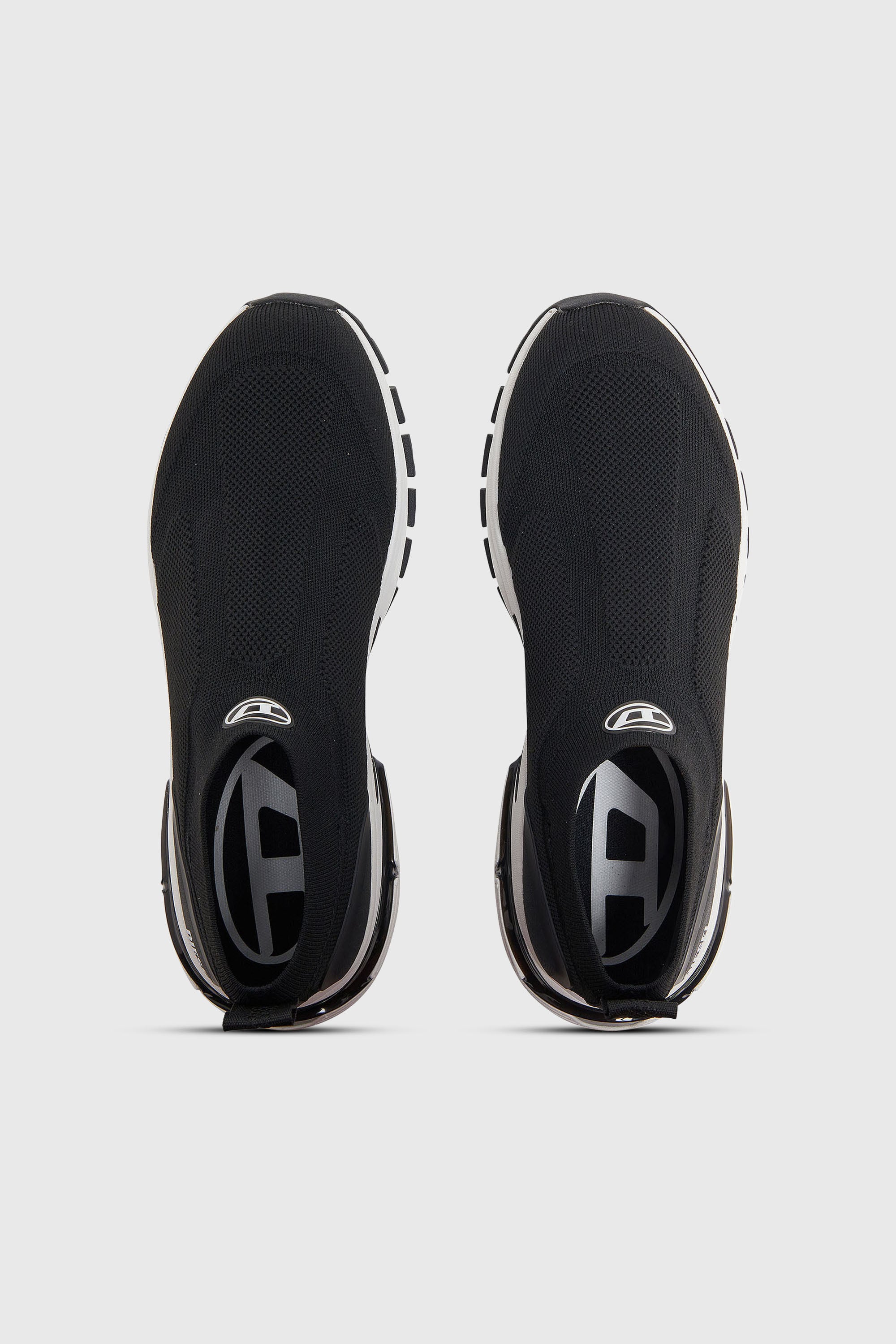 Diesel - S-PRO-V-DENSE-SOCKS, Herren Pro-V-Dense-Slip-on-Strick-Sockenturnschuhe in Schwarz - 4
