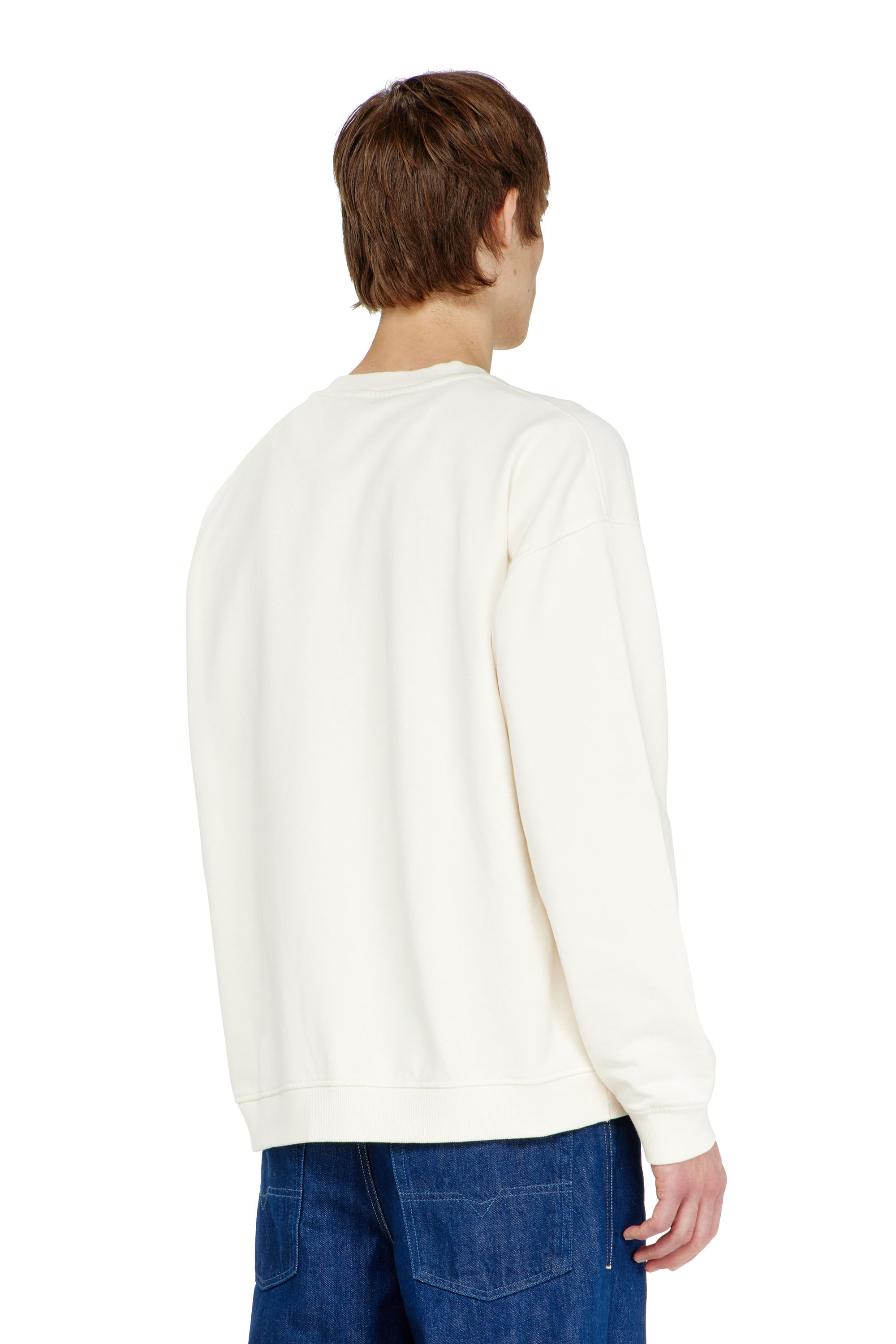 Diesel - S-BOXT-N5, Herren Baumwoll-Sweatshirt mit geflocktem Oval D in null - 4