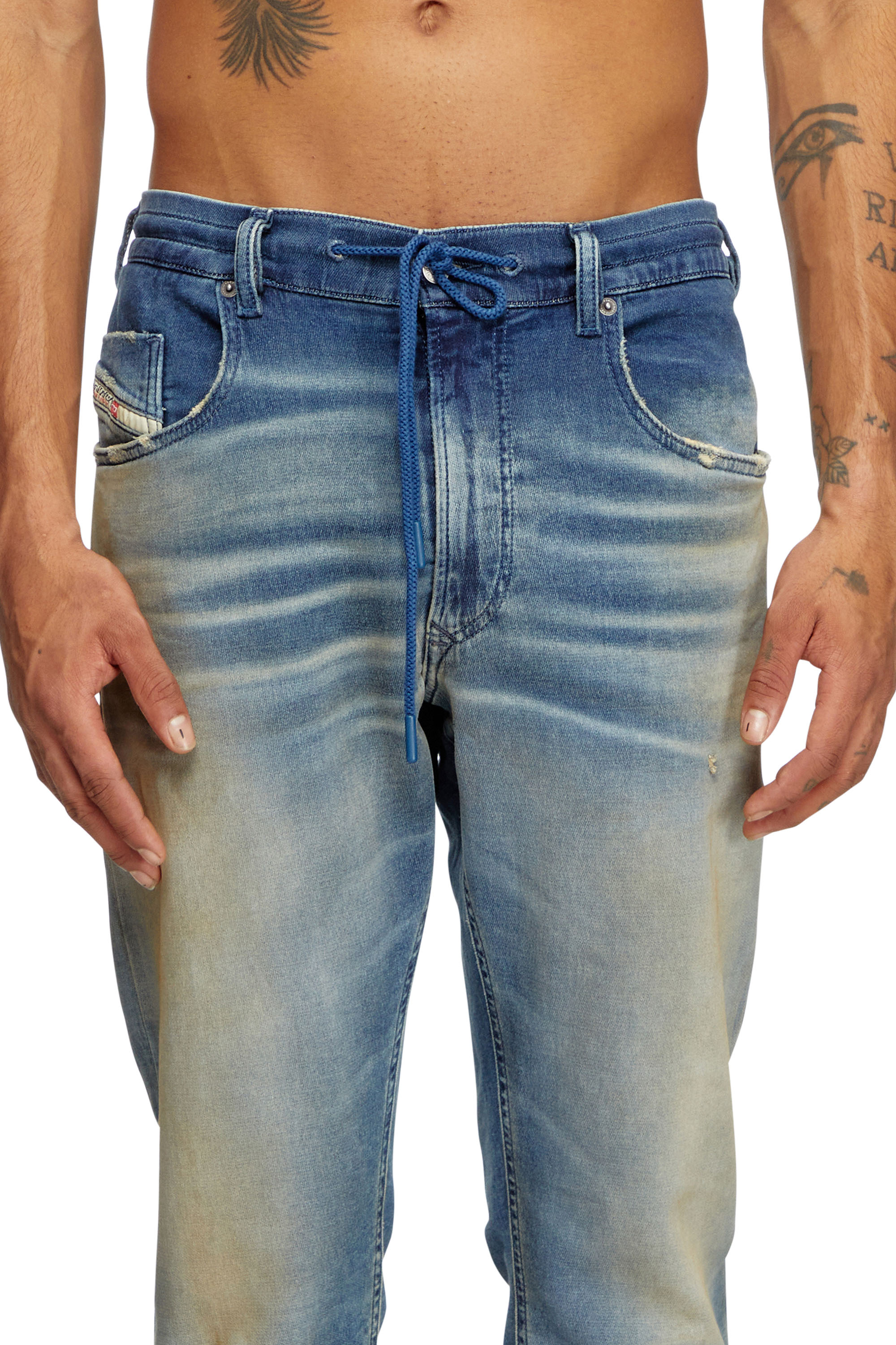 Diesel - Herren Regular 2030 D-Krooley Joggjeans® 068PQ, Mittelblau - 5