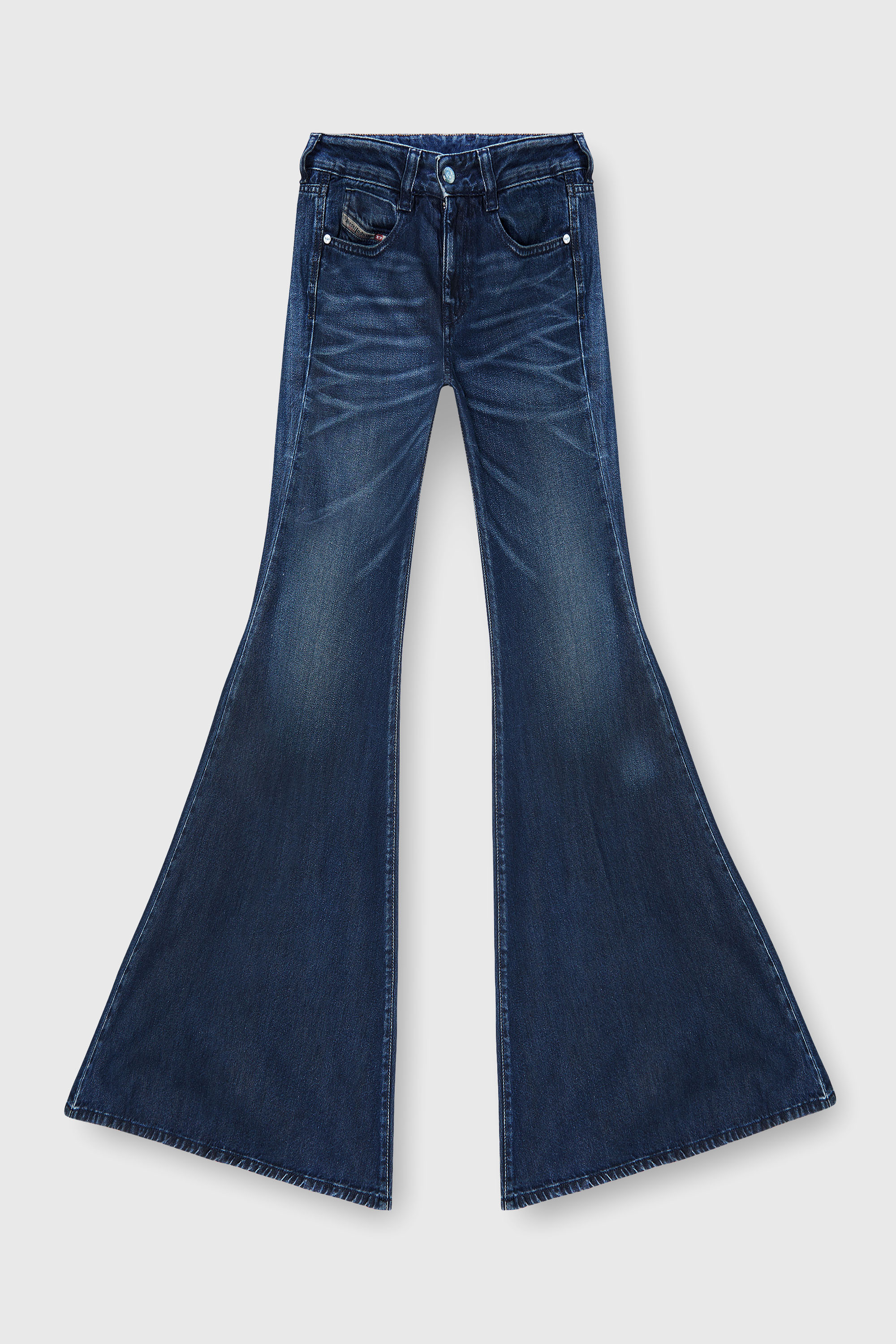 Diesel - Woman's Flare Jeans 1970 D-Bleess 09N21, Dark Blue - 2