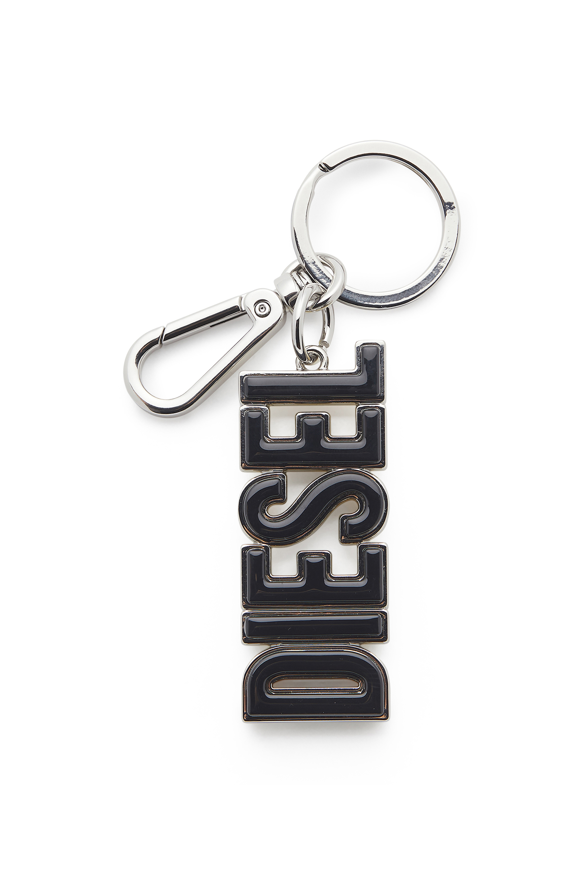 Diesel - DSL 3D KEY RING, Herren DIESEL-Schl&uuml;sselring aus Metall und Harz in Schwarz/Gelb - 1
