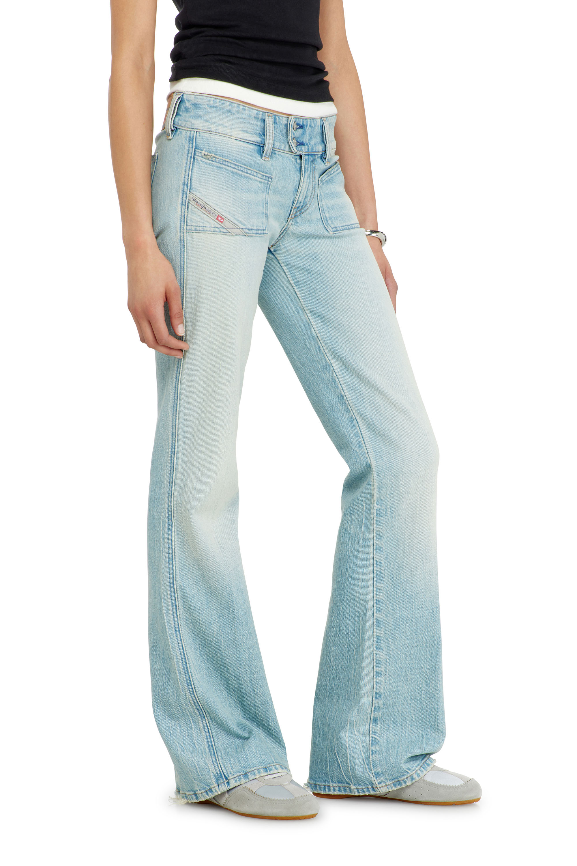 Diesel - Damen Bootcut Jeans D-Hush 0KBBX, Hellblau - 7