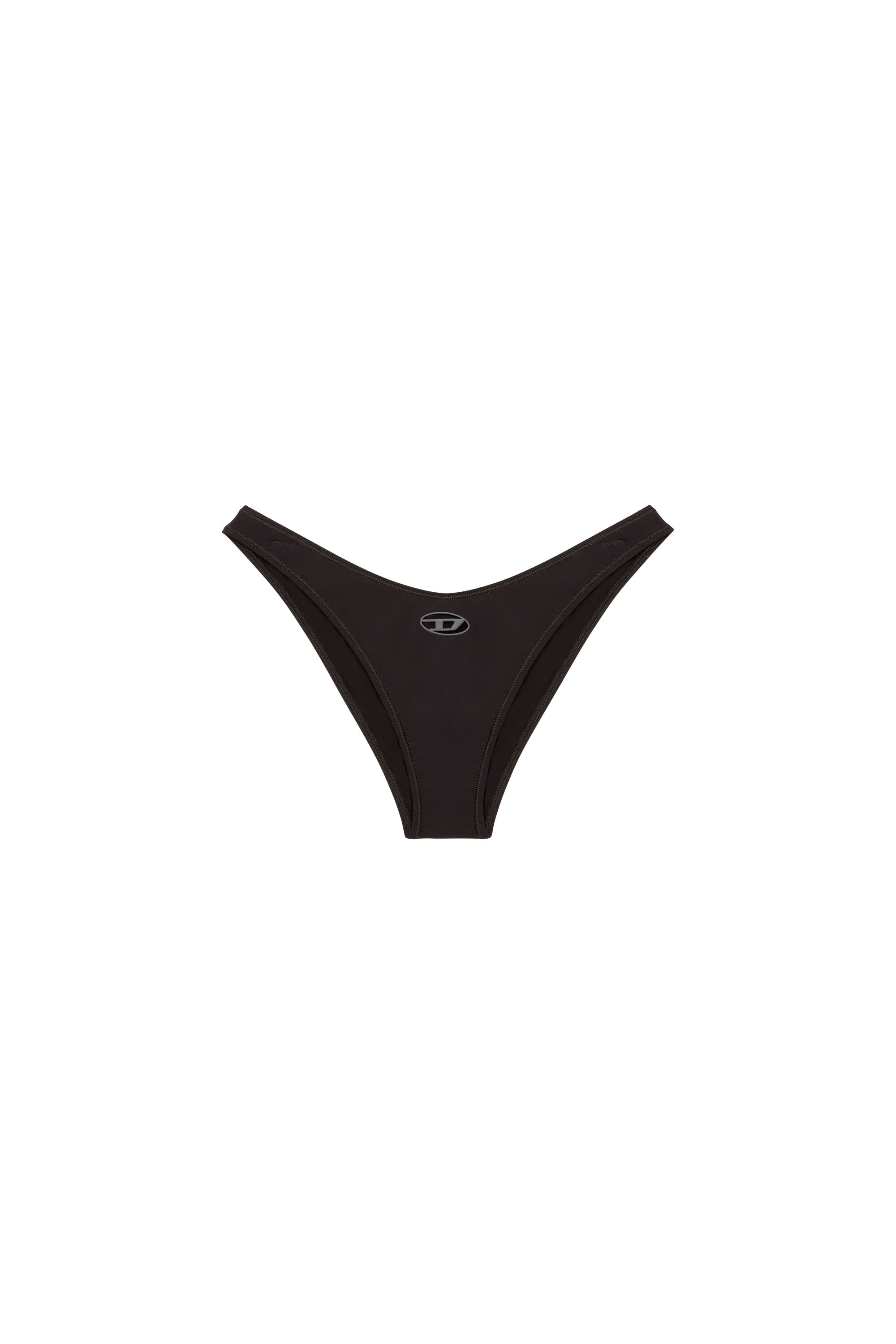 Diesel - PUNCHY-UTLT, Damen Mikrofaser-Slip mit ausgeschnittenem Logo in Schwarz - 4