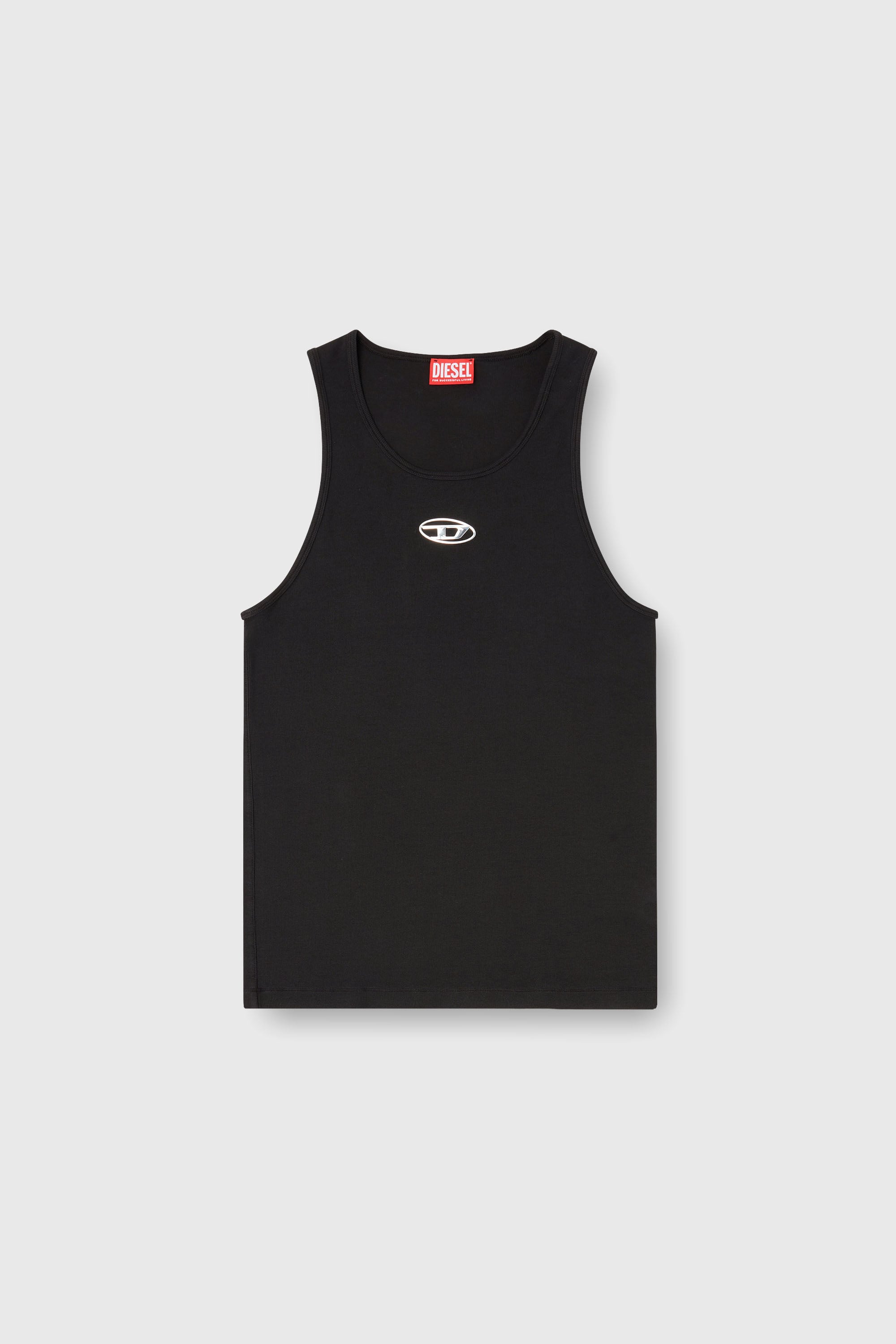 Diesel - T-LIFTY-IOD, Herren Baumwoll-Tanktop mit Logo in Schwarz - 2