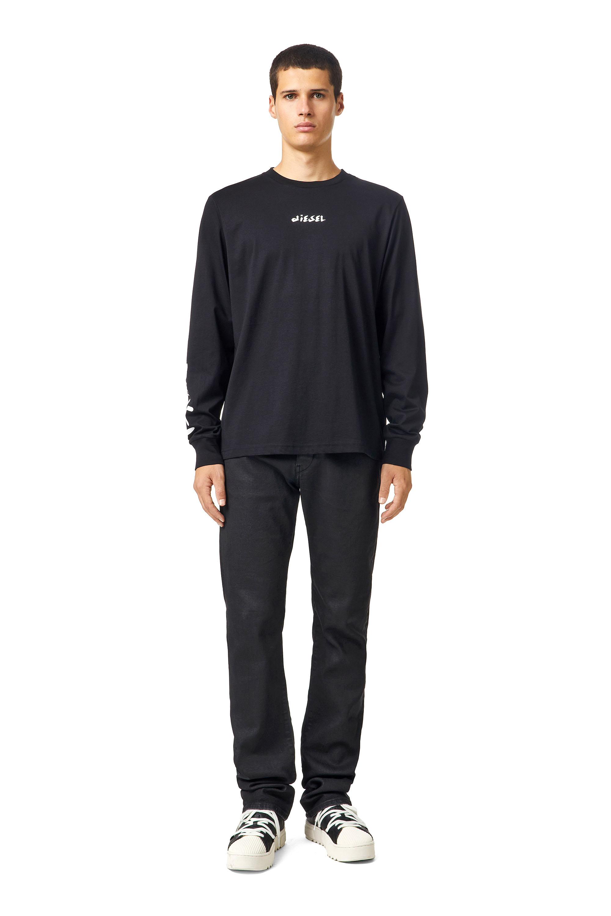T-JUST-LS-SLITS-B53, Schwarz Diesel - T-JUST-LS-SLITS-B53, Schwarz - Image 1
