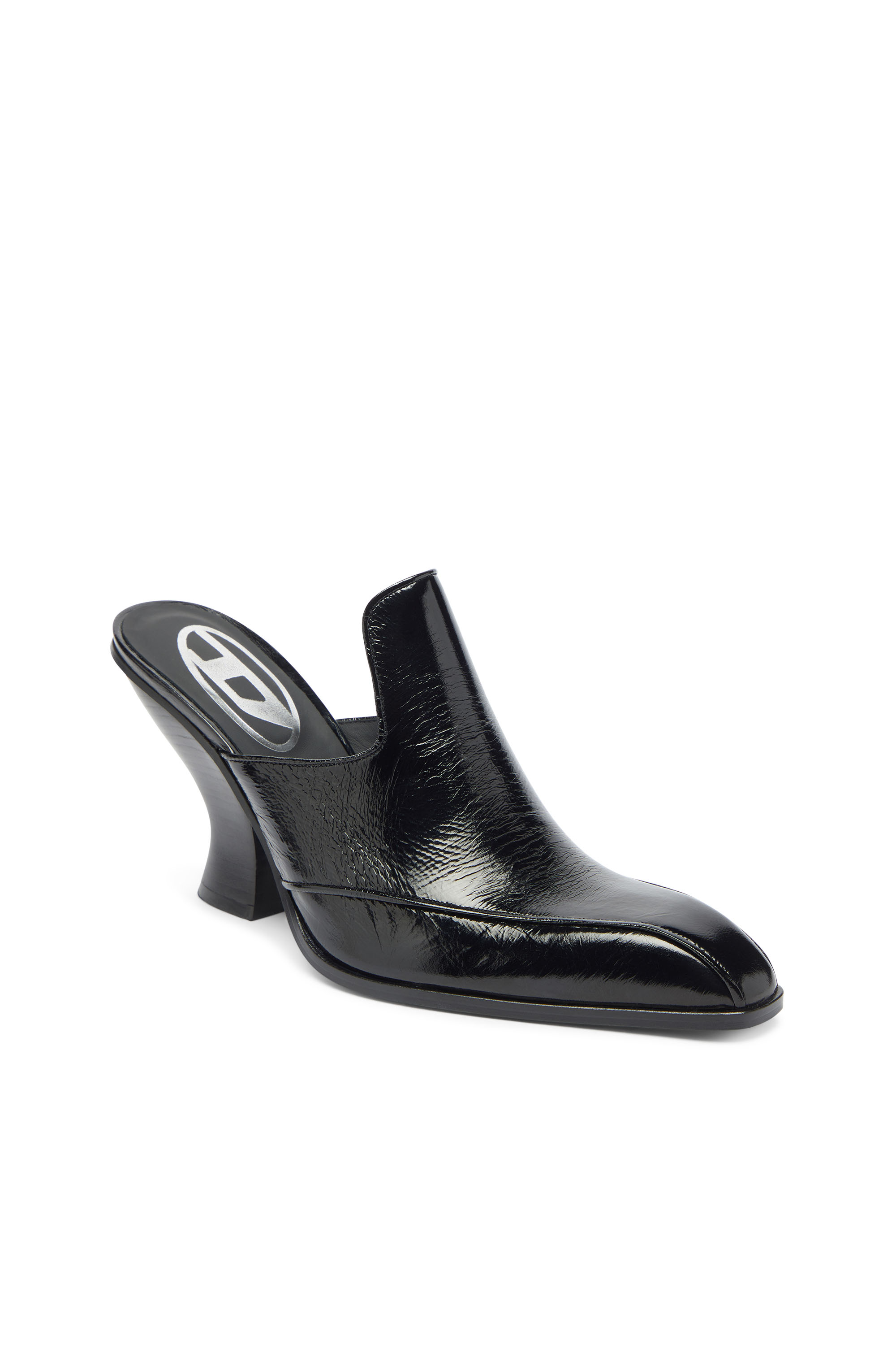 Diesel - D-LUFFY-75-MULE, Damen D-Luffy - Mules im Lackleder im Western-Stil in Schwarz - 6