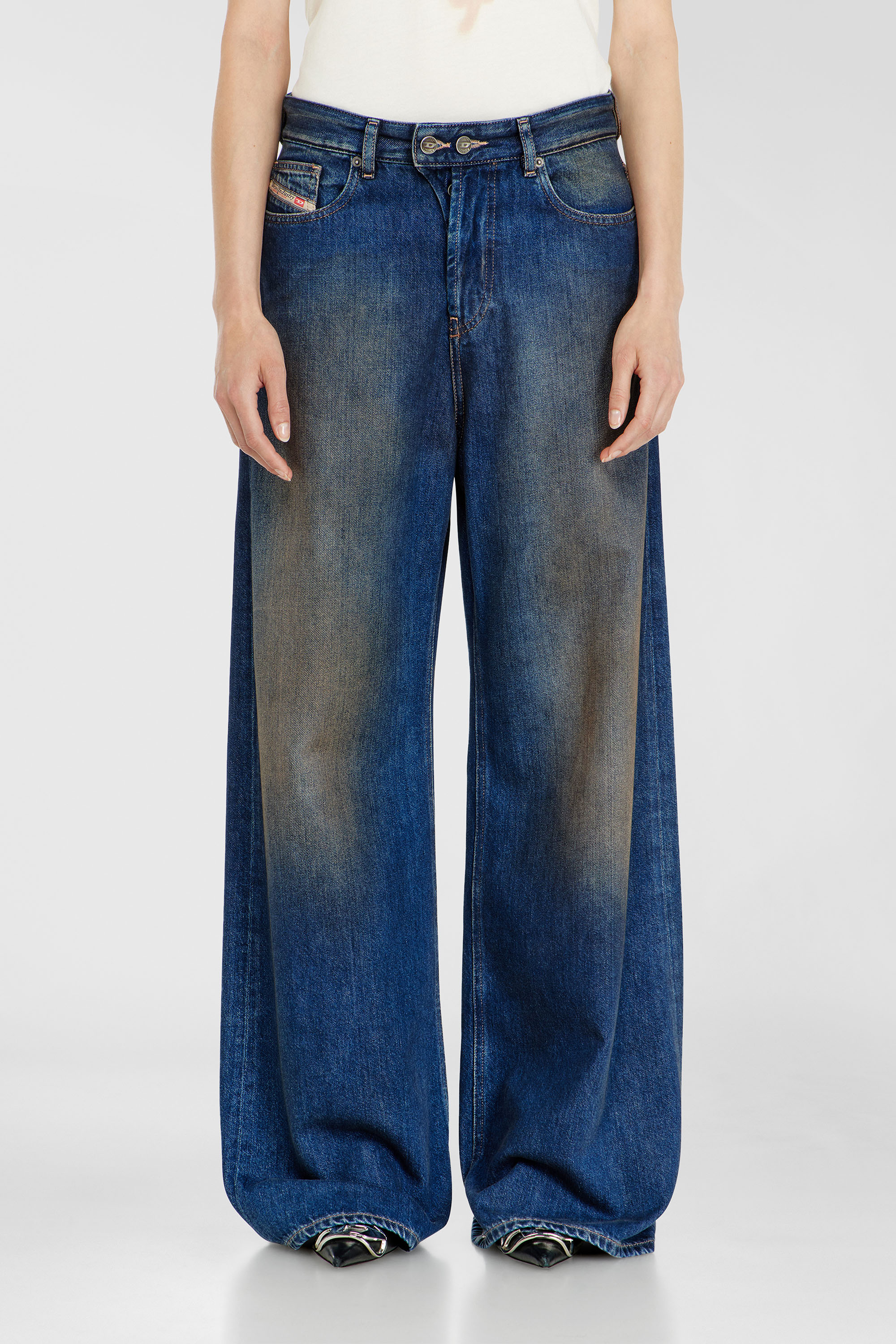 Diesel - Damen Relaxed Jeans 1996 D-Sire 09P47, Dunkelblau - 4