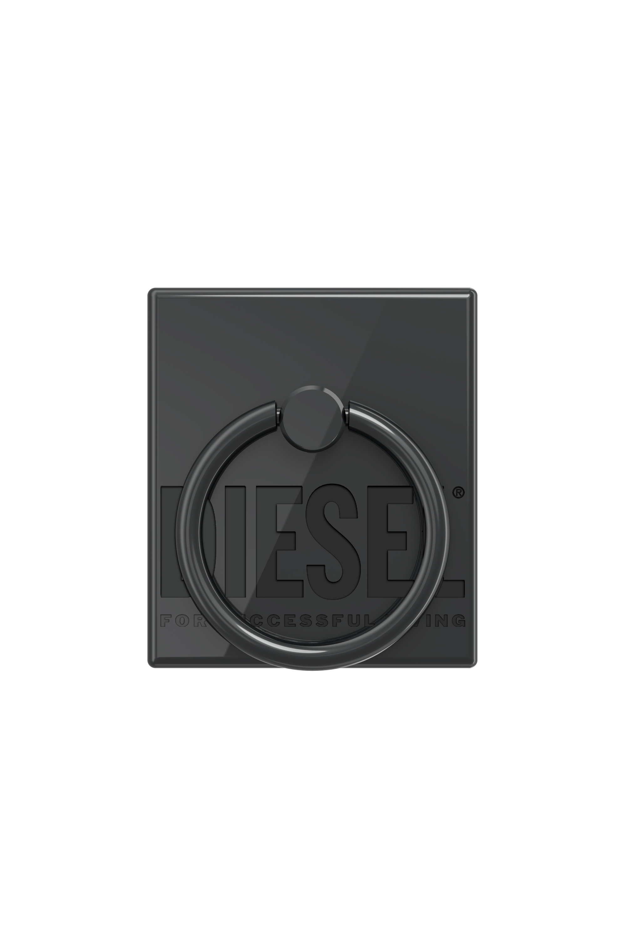 Diesel - 45840 RING STAND, Unisex Universeller Handyring rechteckig für Smartphones in Schwarz - 1