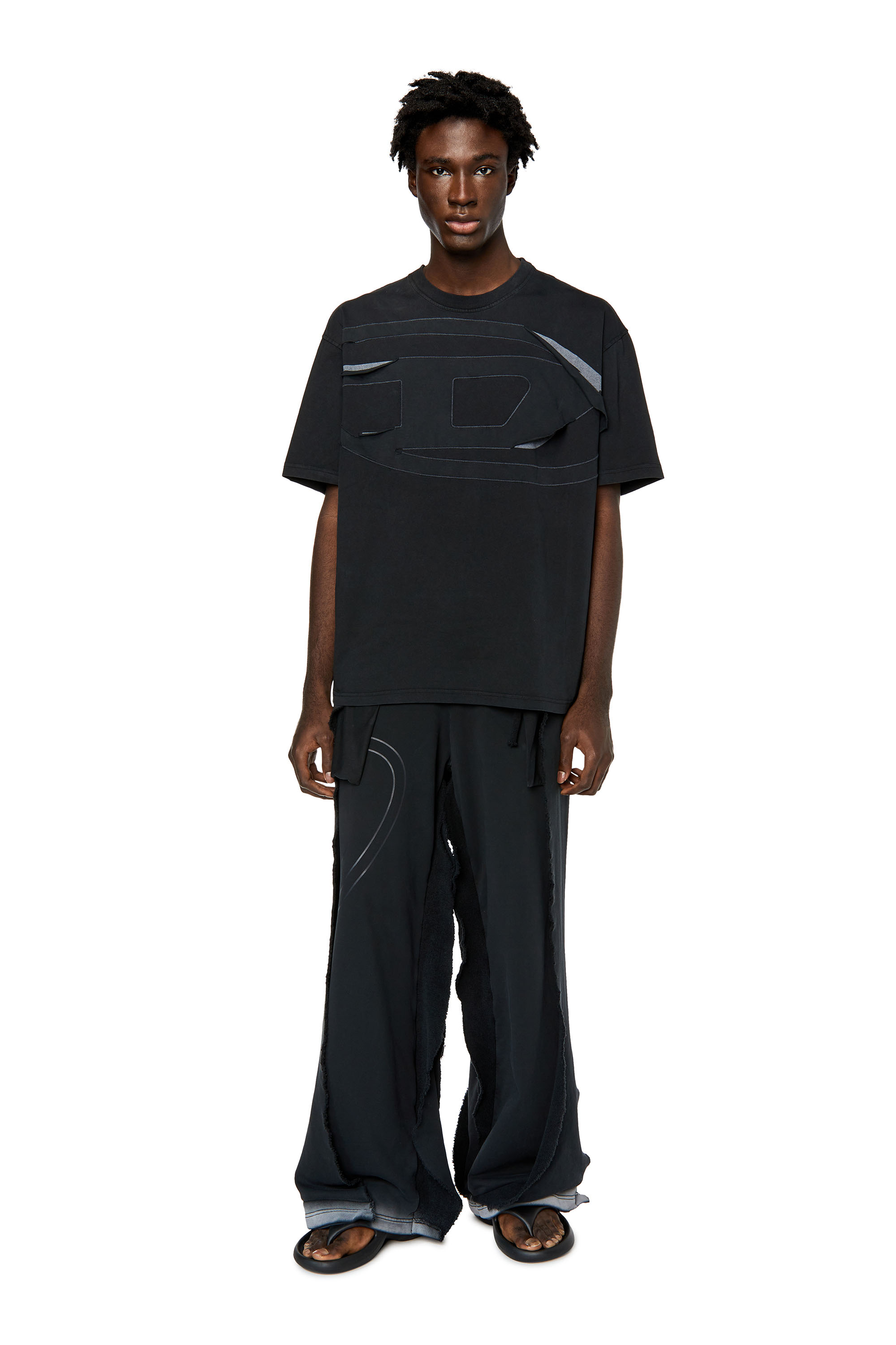Diesel - T-WASH-PEELOVAL, Schwarz - Image 4
