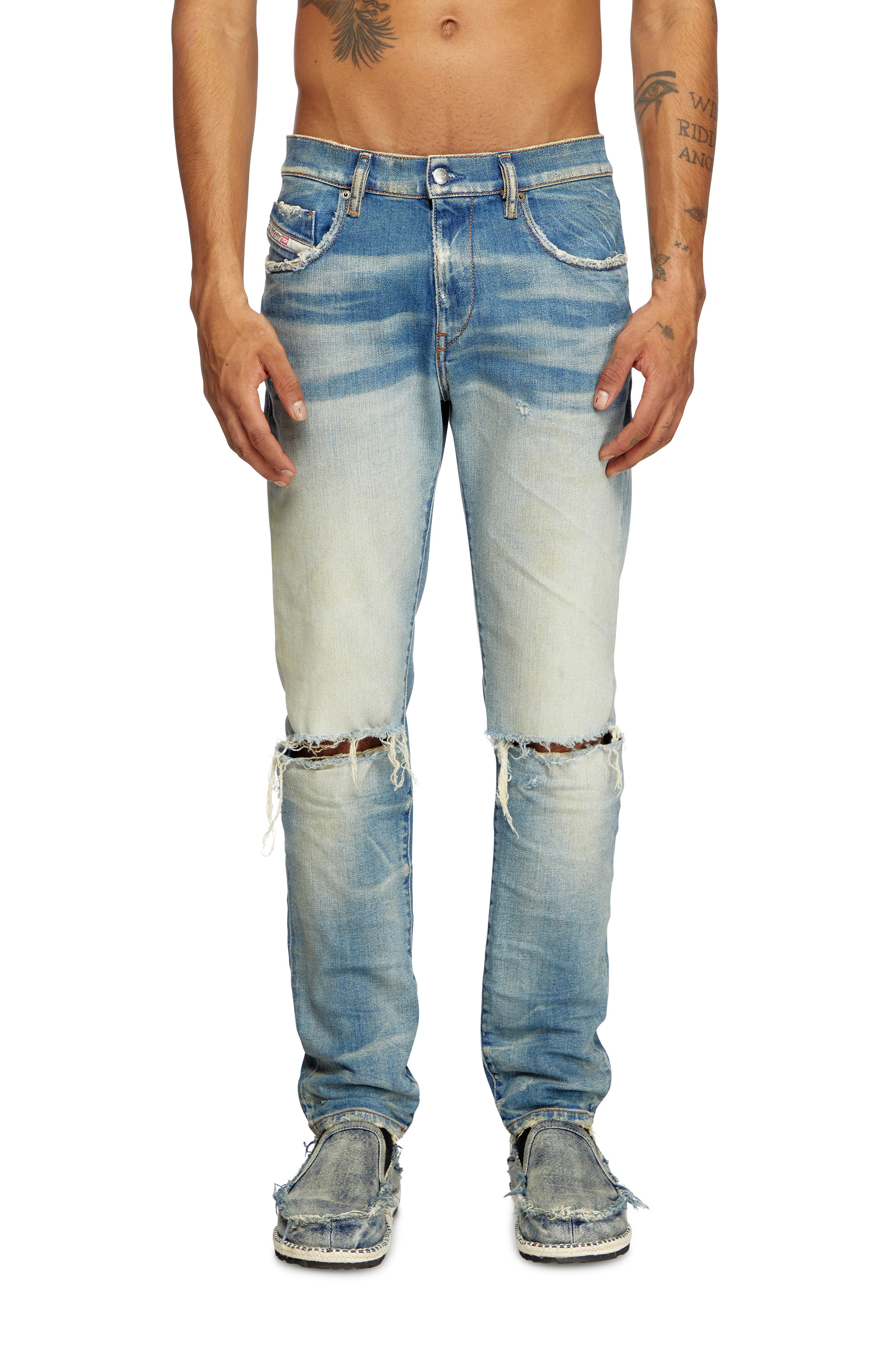 Diesel - Herren Slim Jeans 2019 D-Strukt 09L28, Mittelblau - 2