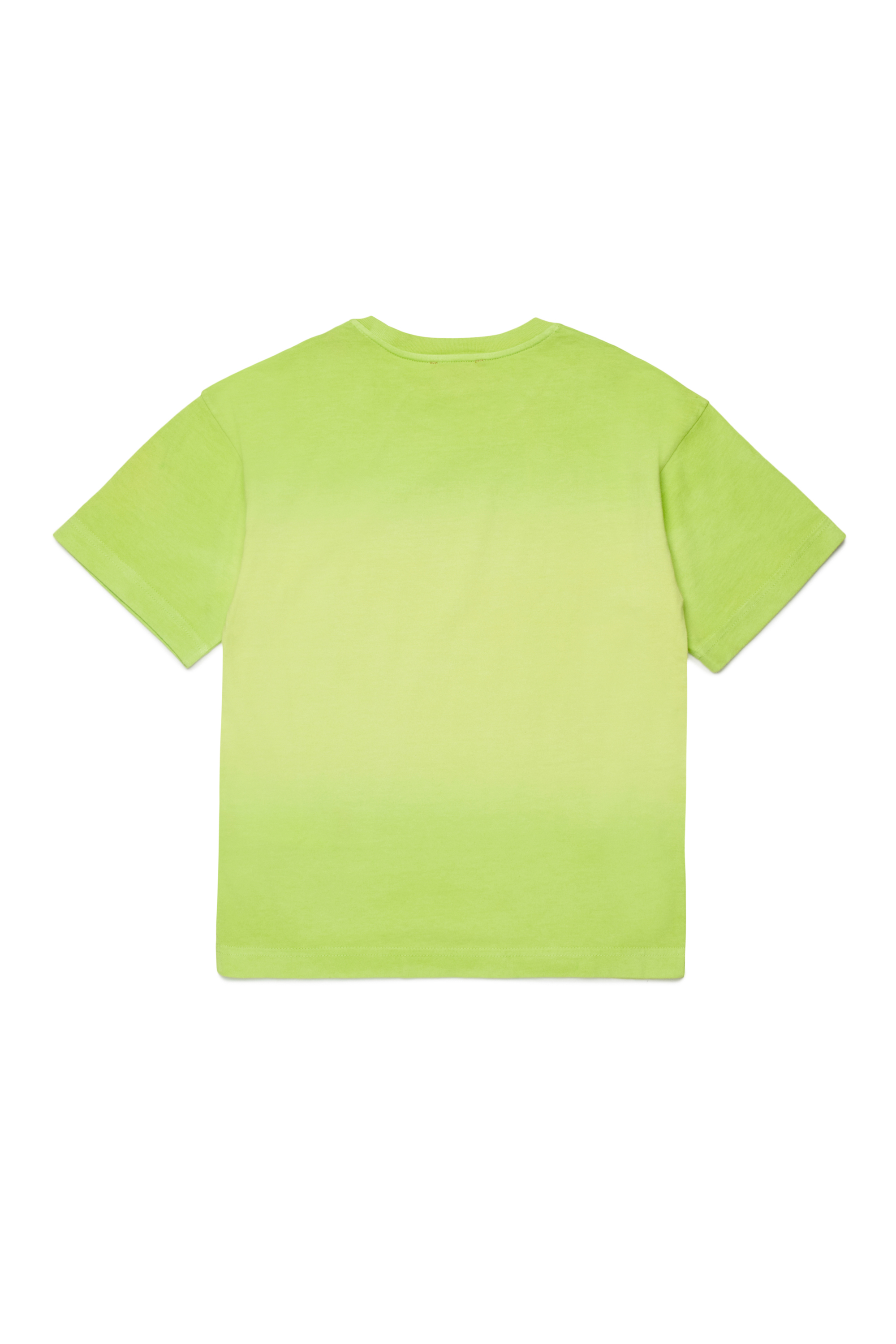 Diesel - TSHADE OVER, Herren Baumwoll-T-Shirt mit Ombre-Waschung in Gr&uuml;n - 2