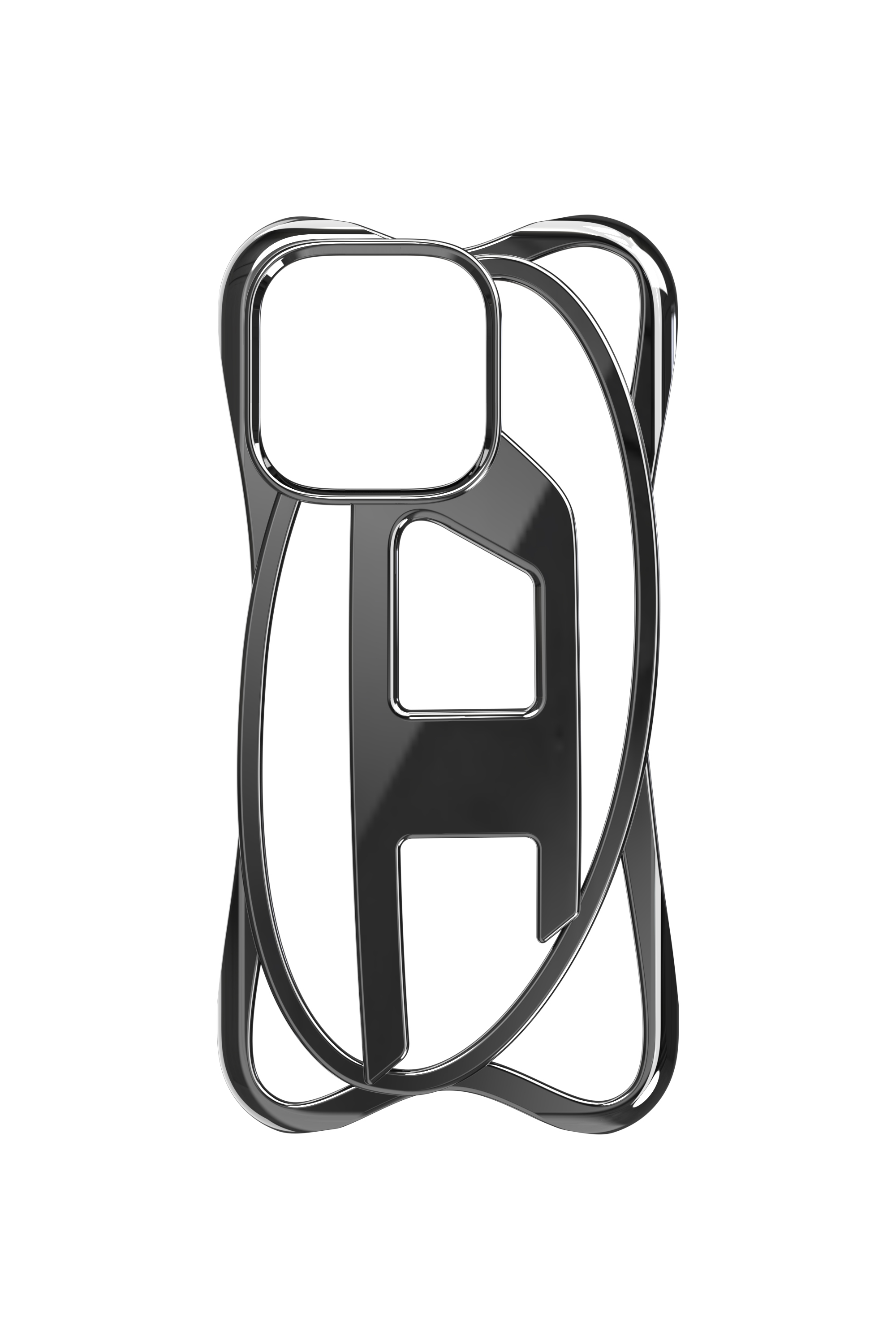 Diesel - 60268 CAGED D CASE, Unisex Gitter-D-Hülle iPhone 16 Pro in Schwarz - 4