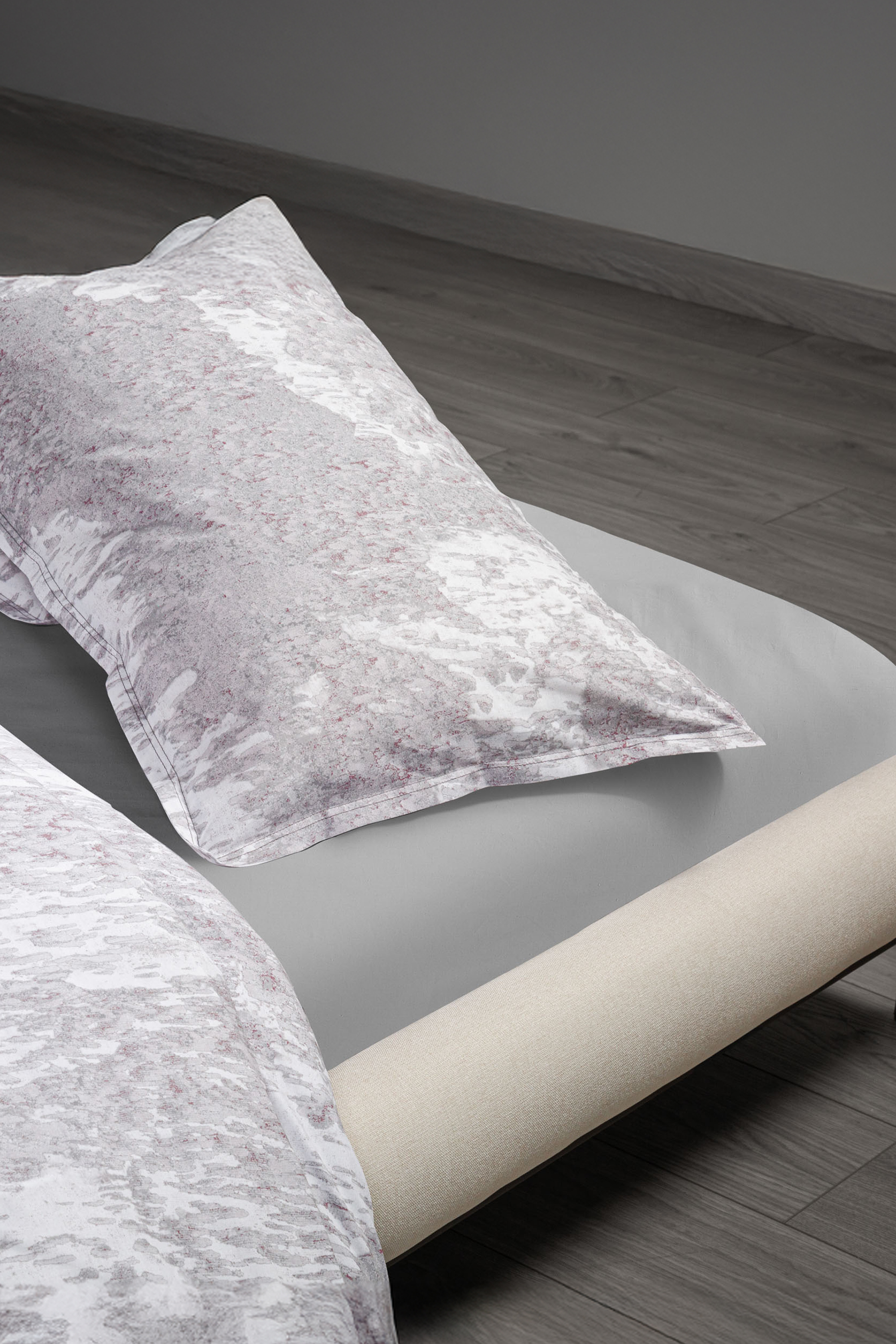 Diesel - 1015007 ACID RAIN - COTTON DUVET COVER, Unisex Bettbezug aus Baumwolle in Grau - 2