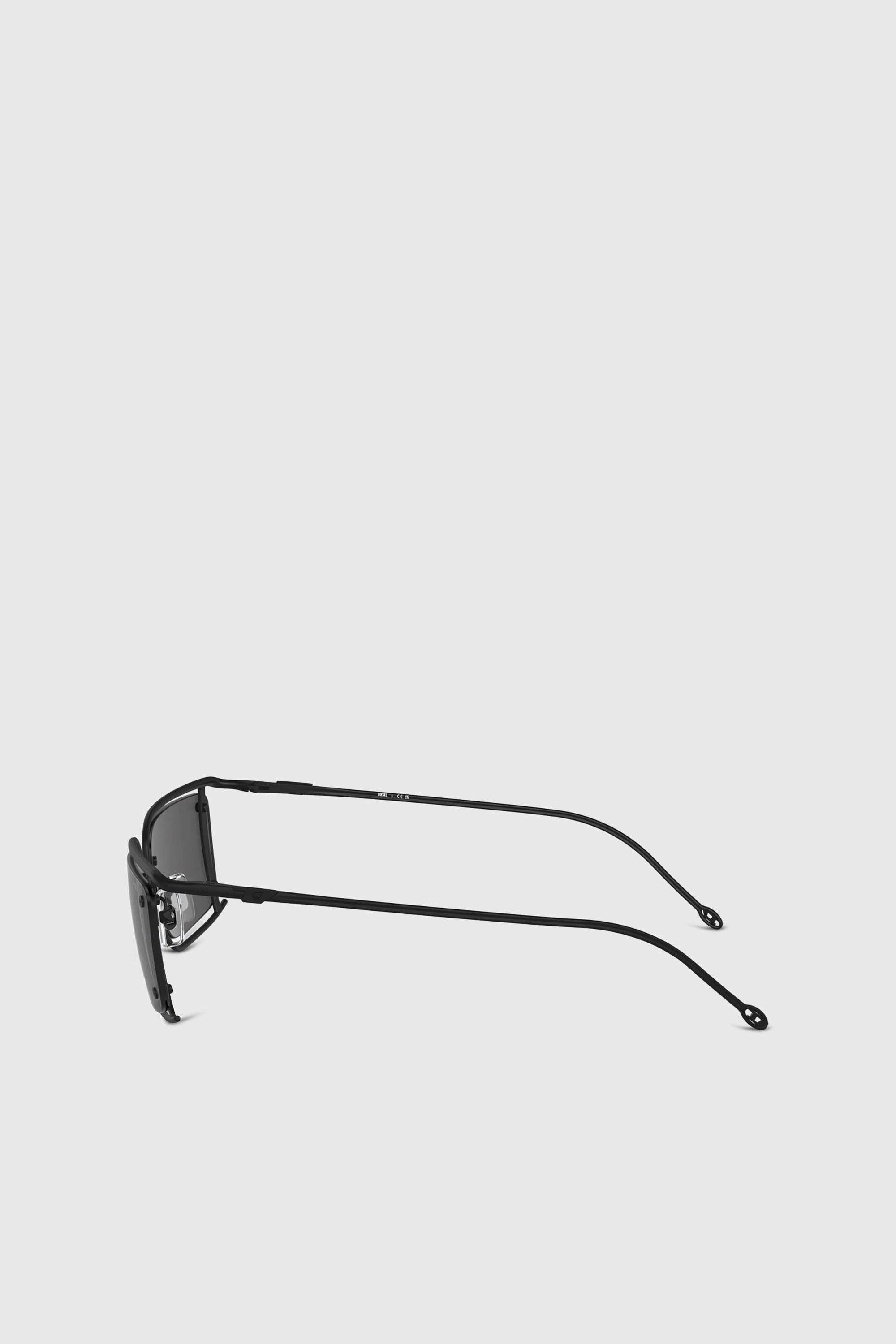 Diesel - 0DL1002, Unisex Rechteckiges Modell Brille in Schwarz - 2