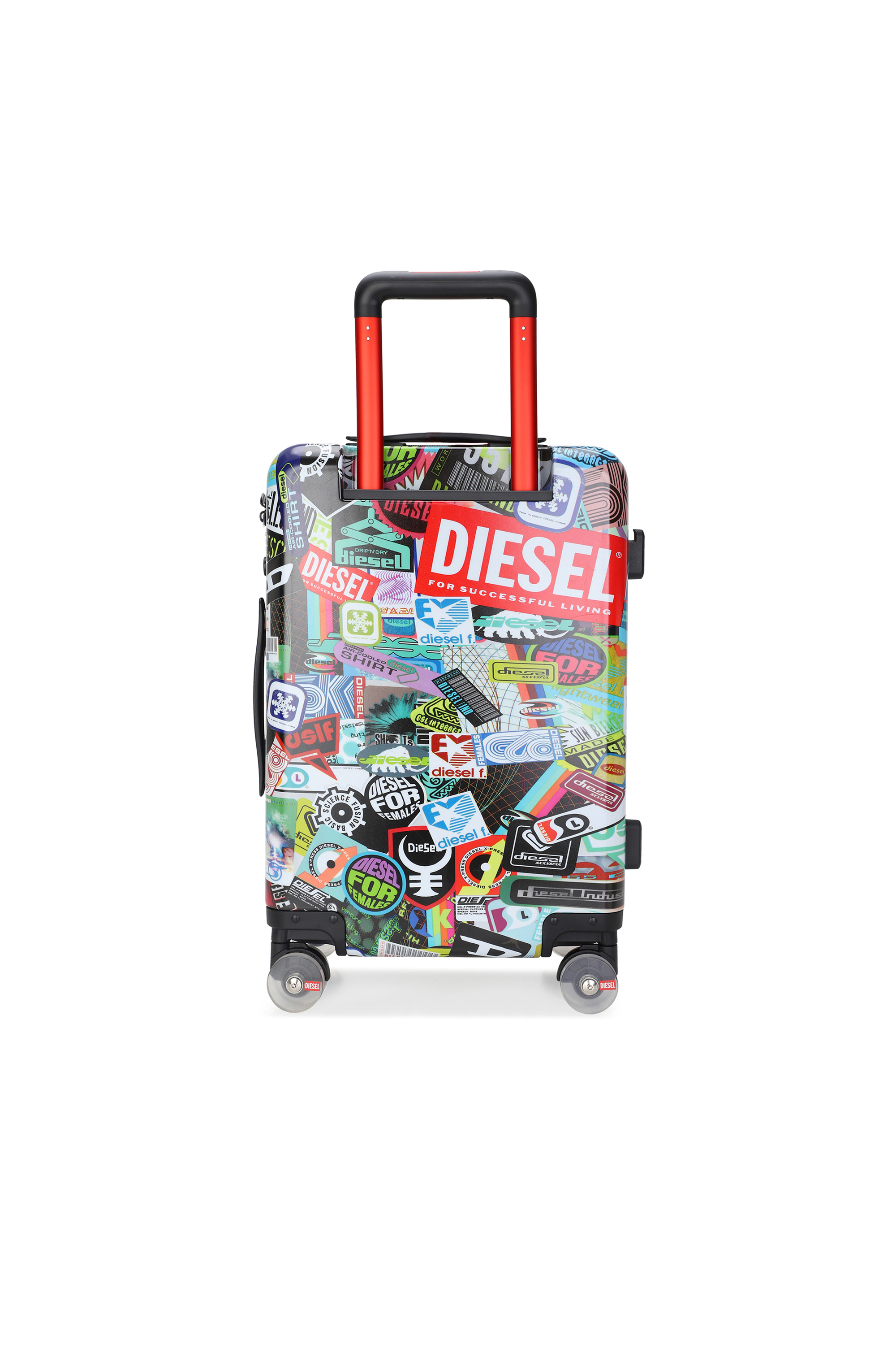 Diesel - DIESEL PC PRINTED TROLLEY-STICKERS- DSL0, Unisex Koffer im Sticker-Stil Gr&ouml;&szlig;e S in Bunt - 3