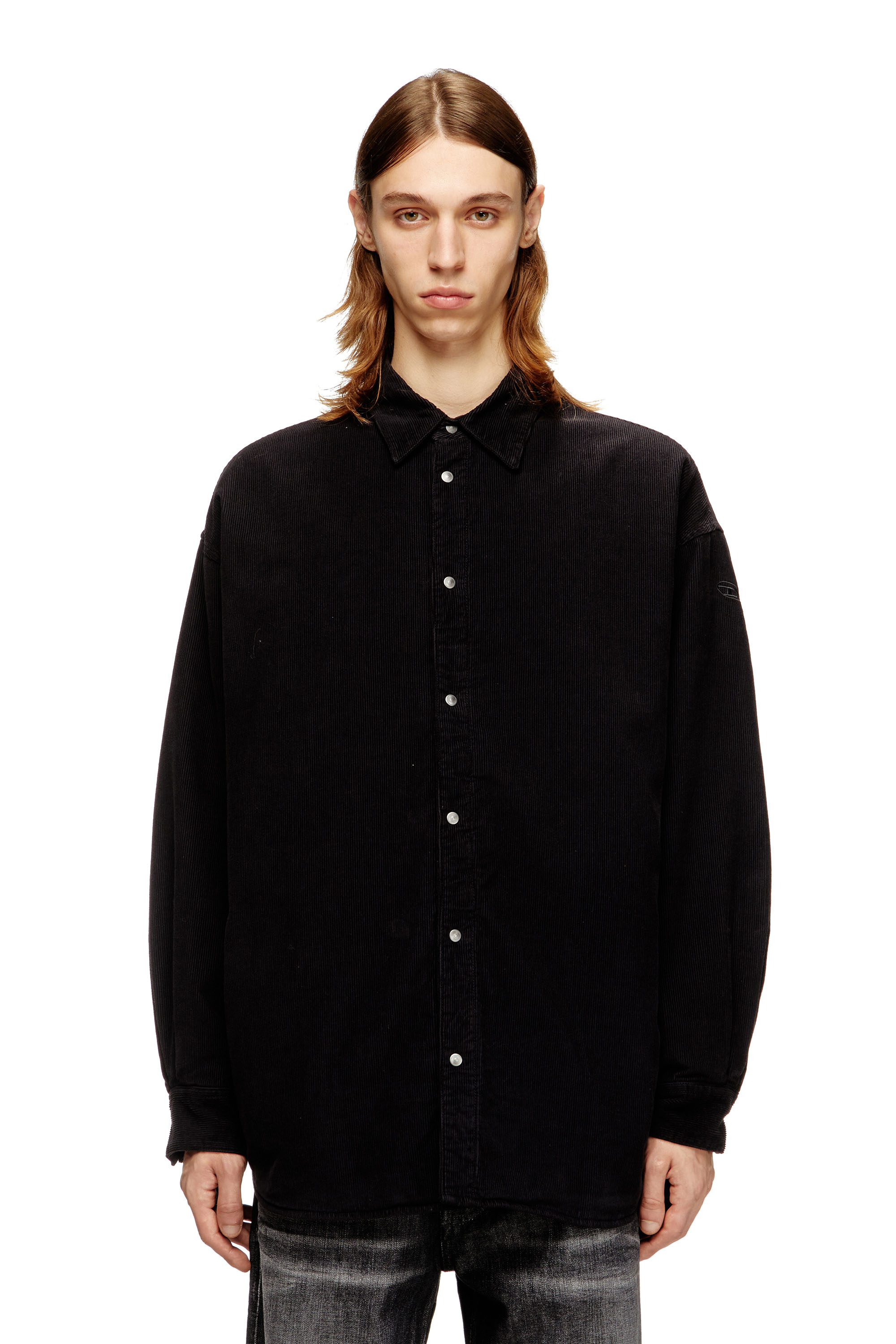Diesel - S-BAGGY-PADD-HGBK, Herren Baumwollhemd mit Oval D Stickerei in null - 1