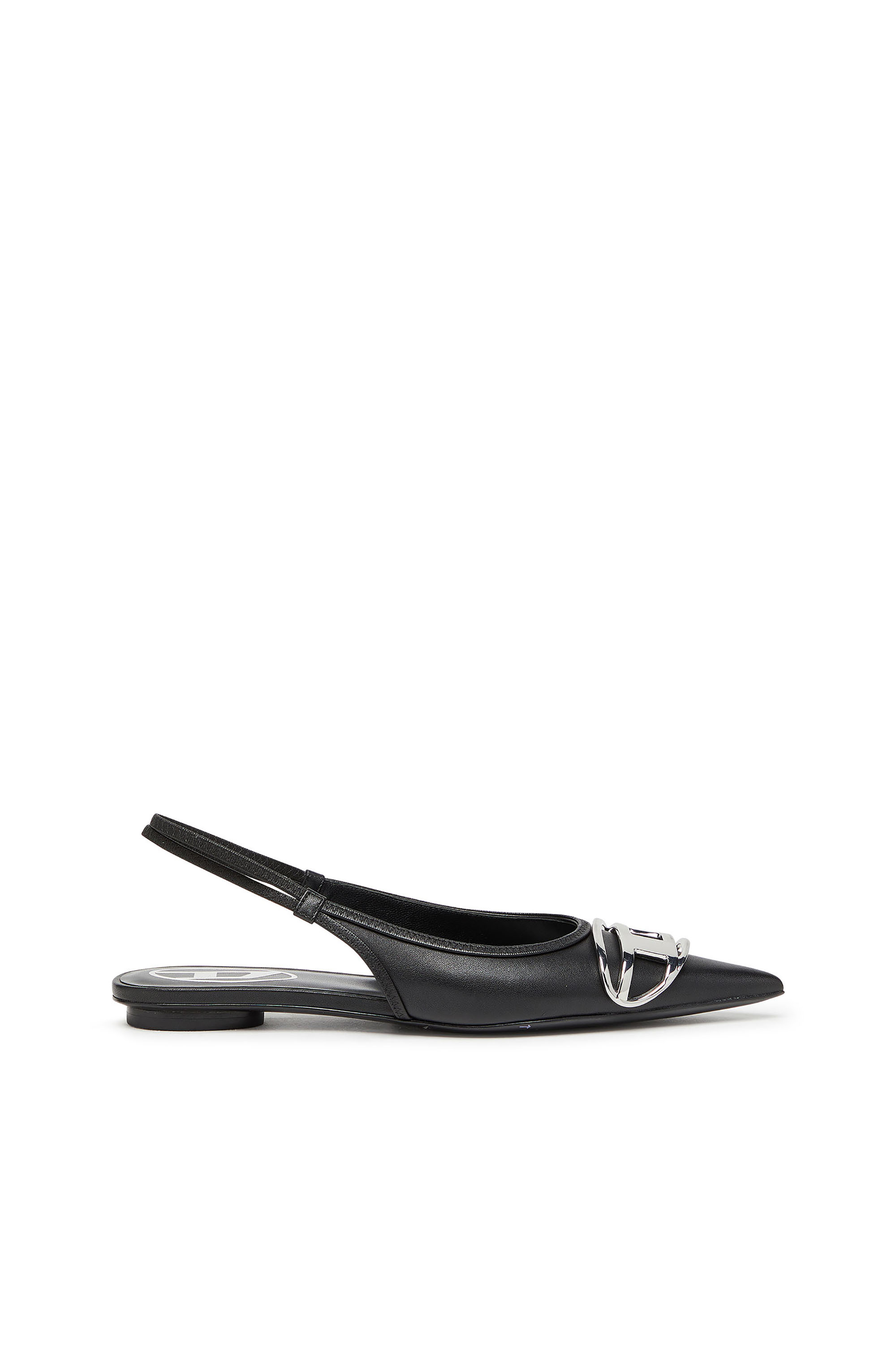 Diesel - D-VENUS SB BAL, Damen D-Venus-Flache Slingback-Schuhe aus Nappa-Leder in Schwarz - 1