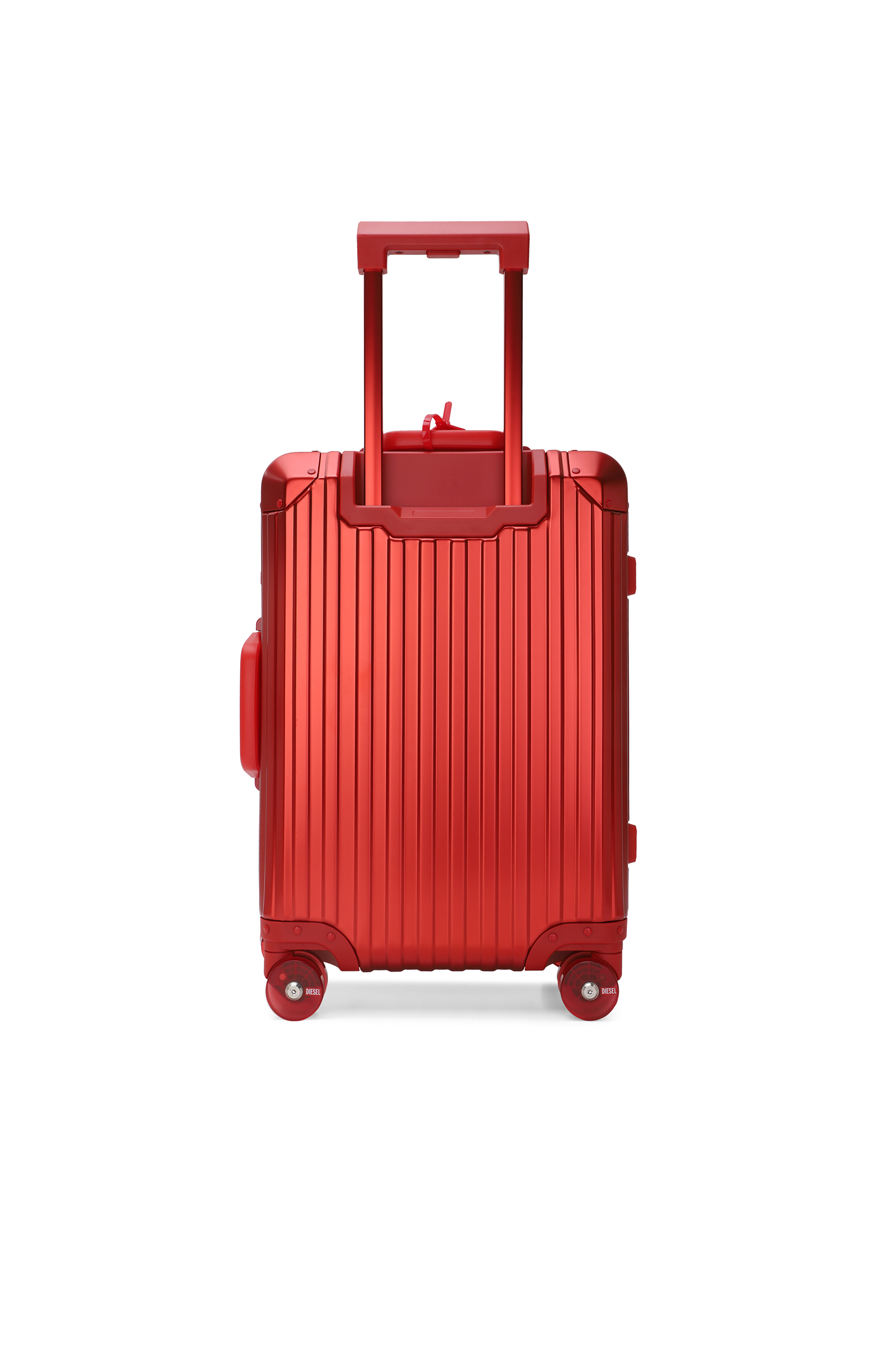 Diesel - DIESEL ALUMINUM TROLLEY- DSL002, Unisex Koffer aus Aluminium Gr&ouml;&szlig;e S in Rot - 2