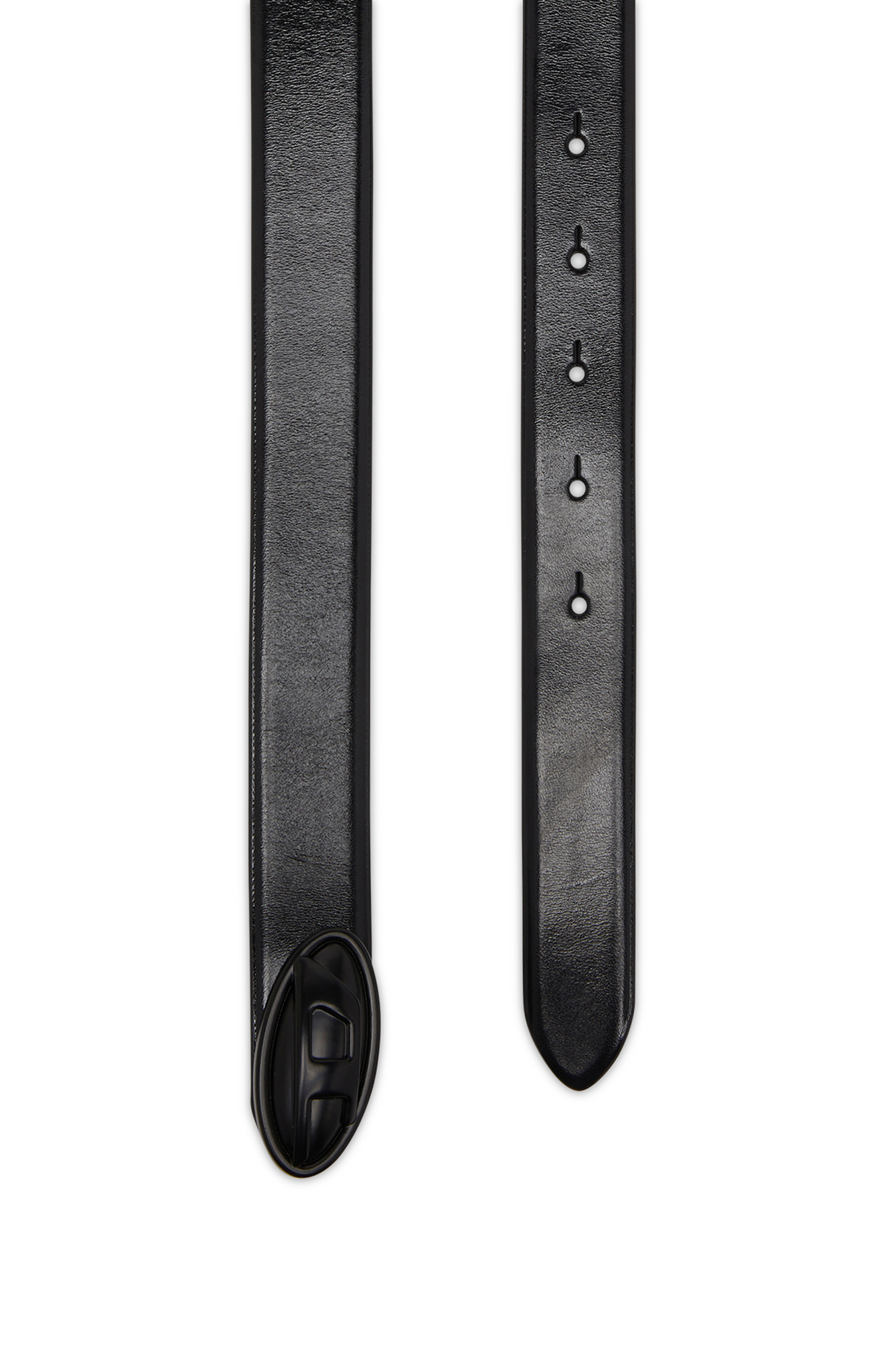 Diesel - B-DD, Damen Ledergürtel, 2,4 cm, mit Oval D-Schnalle in Schwarz - 2