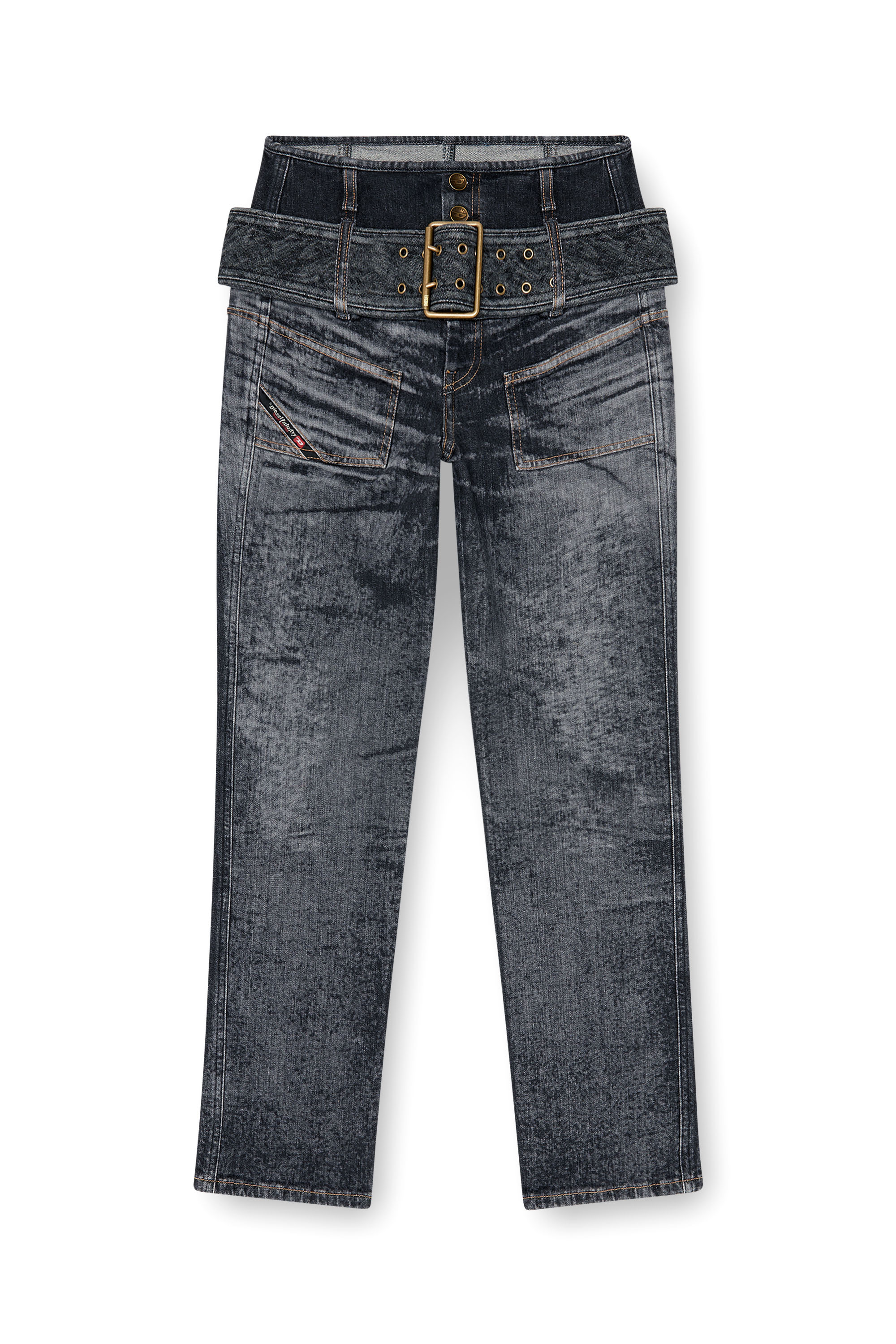 Diesel - Damen Slim Jeans D-Gorina 09Q30, Schwarz/Dunkelgrau - 3