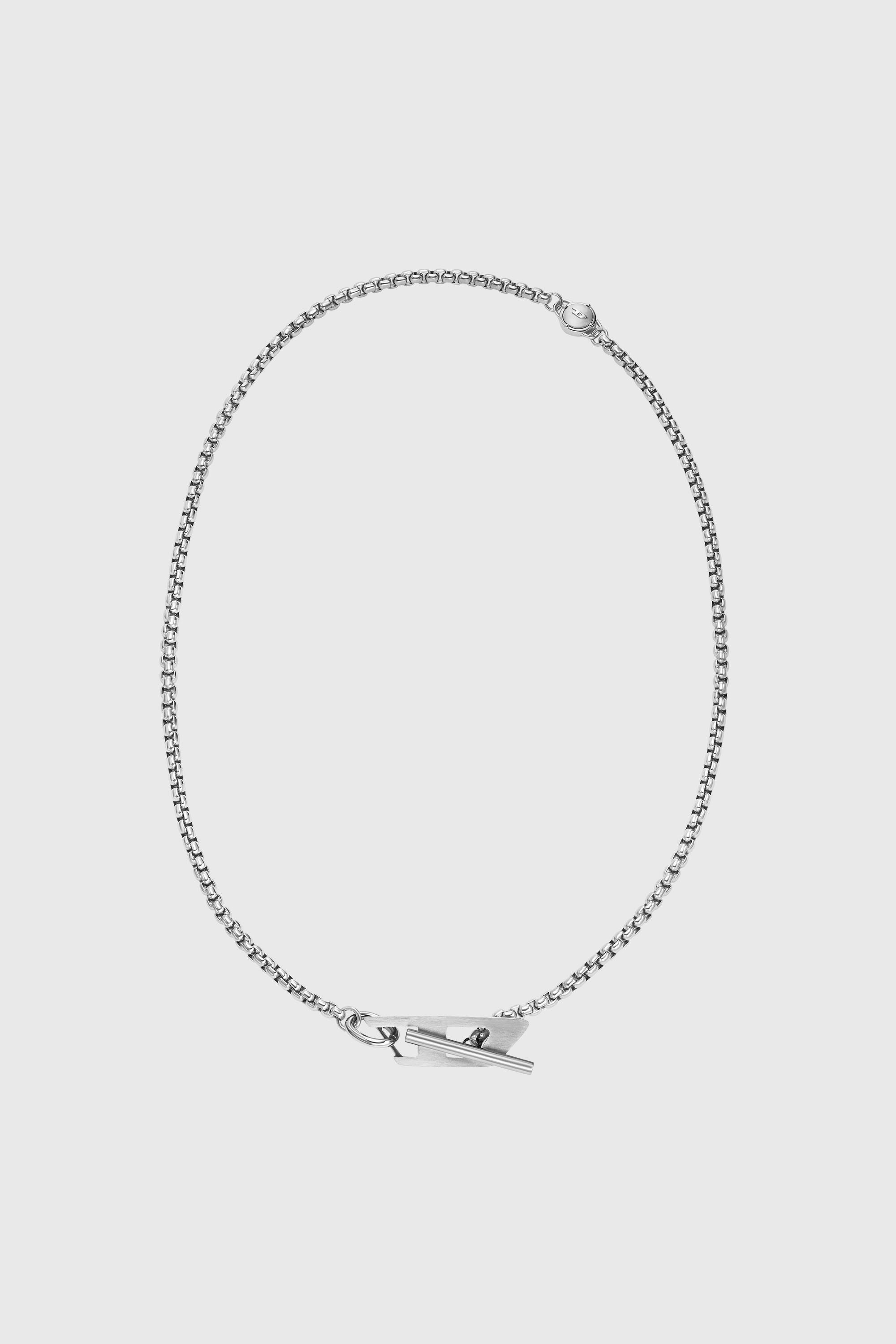 Diesel - DX1477, Unisex Halskette aus Edelstahl in Silber - 1