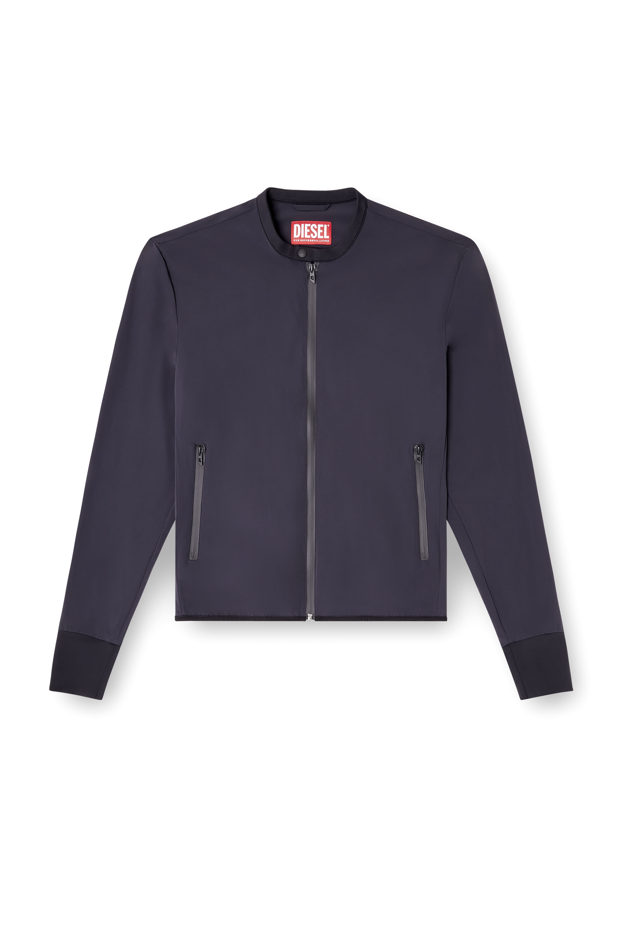 Diesel - J-DOMNALL-NY, Herren Jacke aus Bi-Stretch-Nylon in Dunkelblau - 2