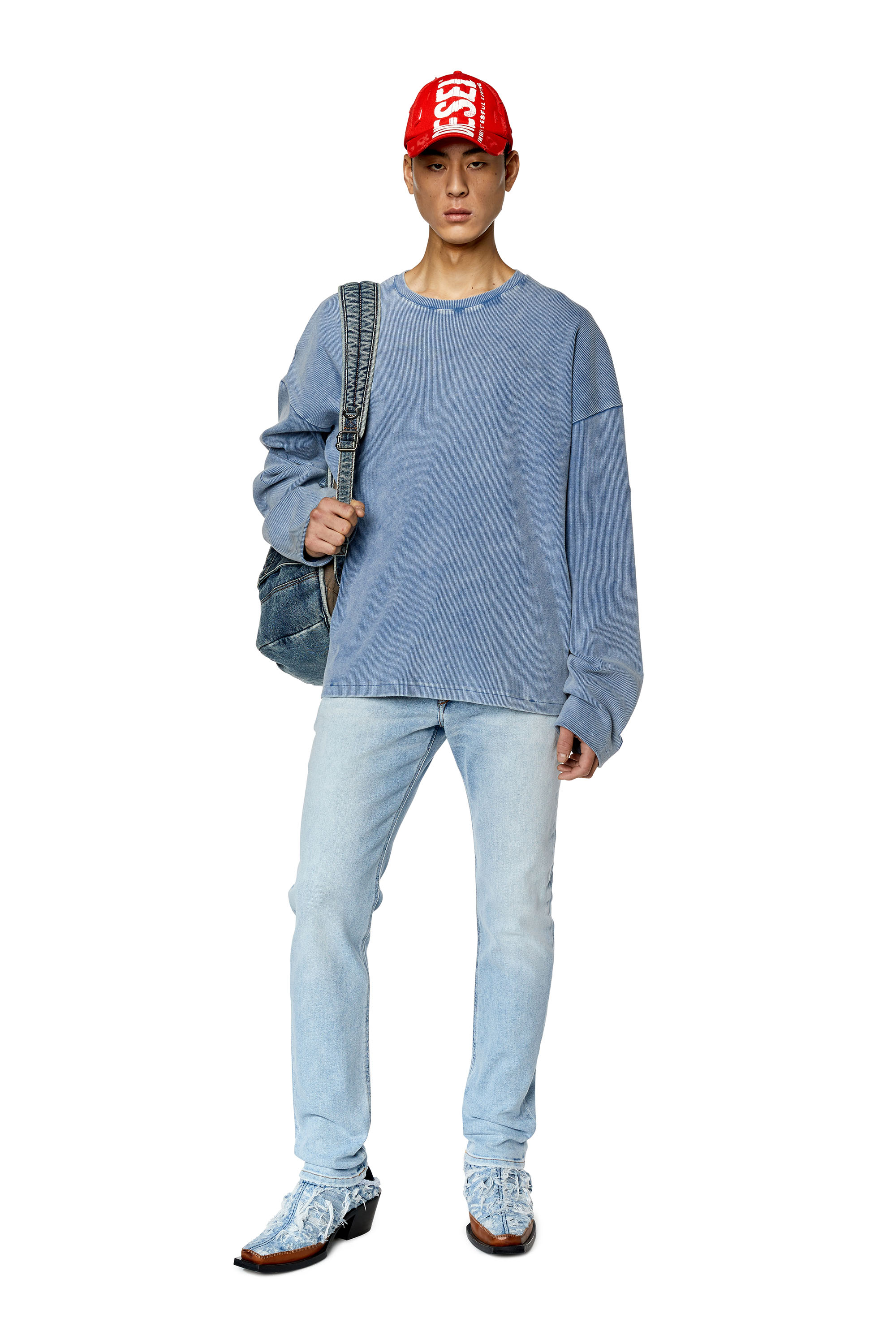 Diesel - 1979 Sleenker 09E90 Skinny Jeans, Hellblau - Image 4