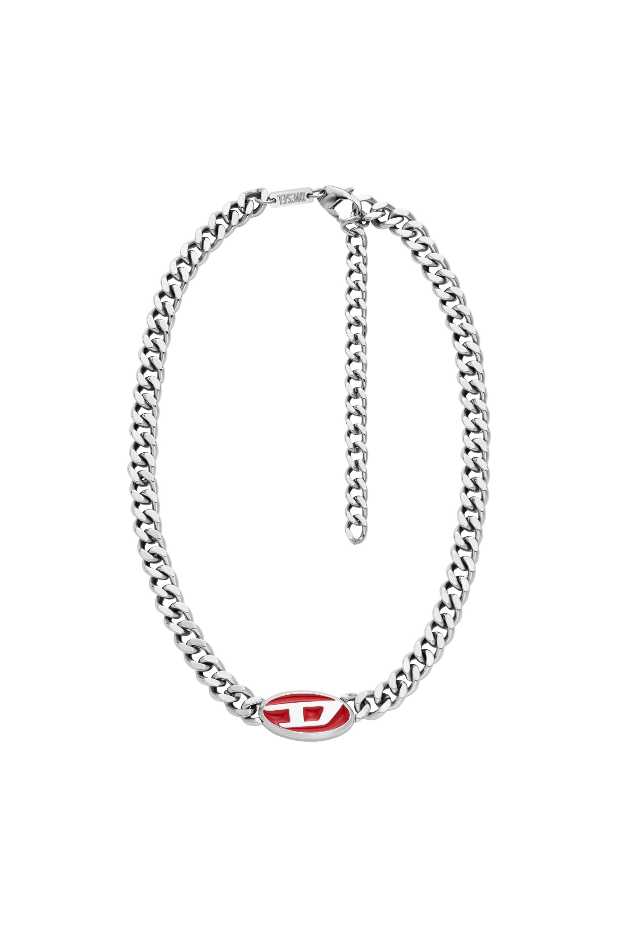 Diesel - DX1446, Unisex Halskette aus Edelstahl in Silber - 1