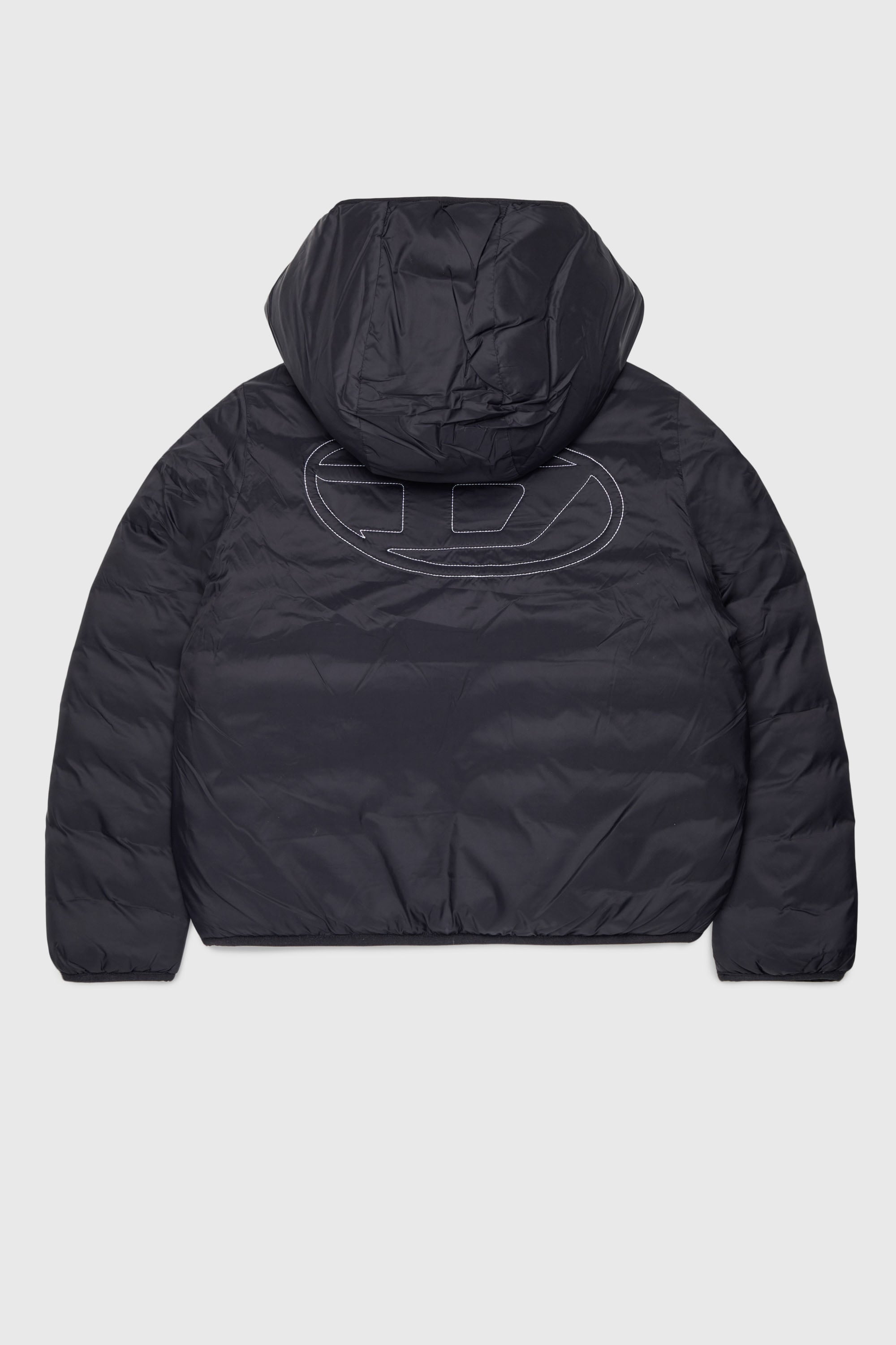Diesel - JOSIPLS, Unisex's Hooded jacket in padded nylon in Black - 2
