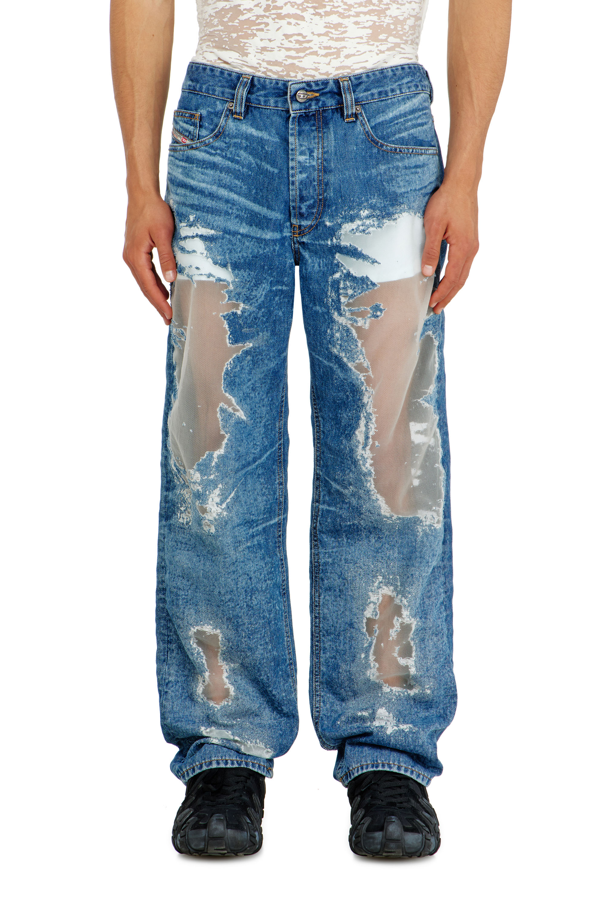 Diesel - Herren Regular Jeans 2024 D-Macs 068ZH, Mittelblau - 3